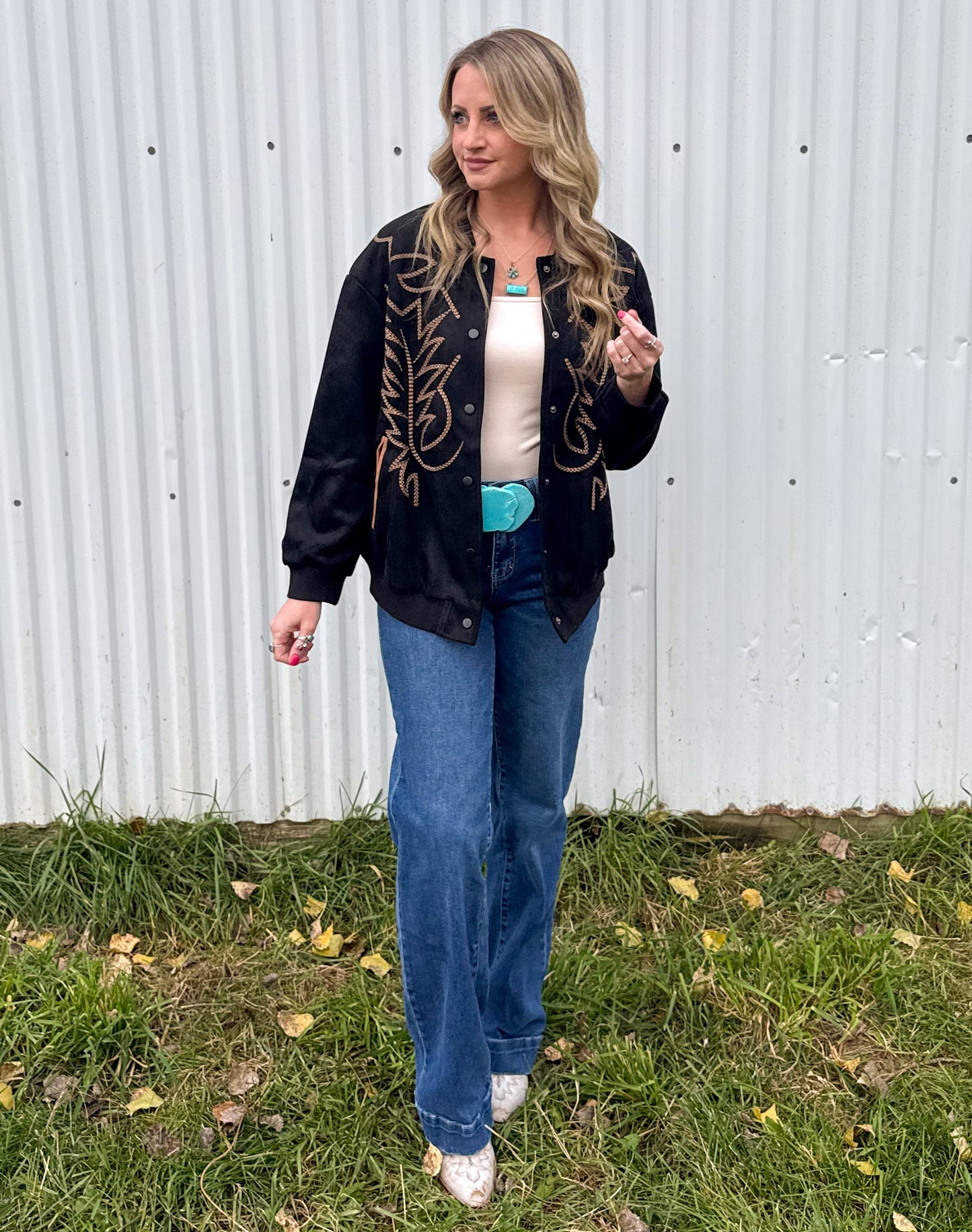 Boot Stitch Bomber Jacket