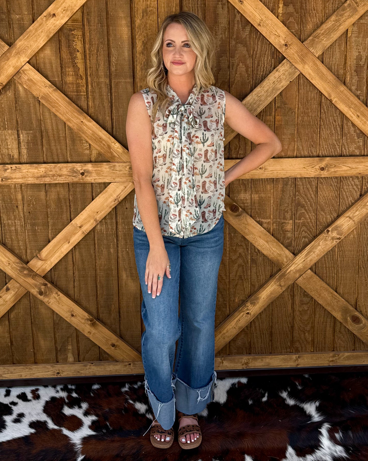 Desert Floral Blouse