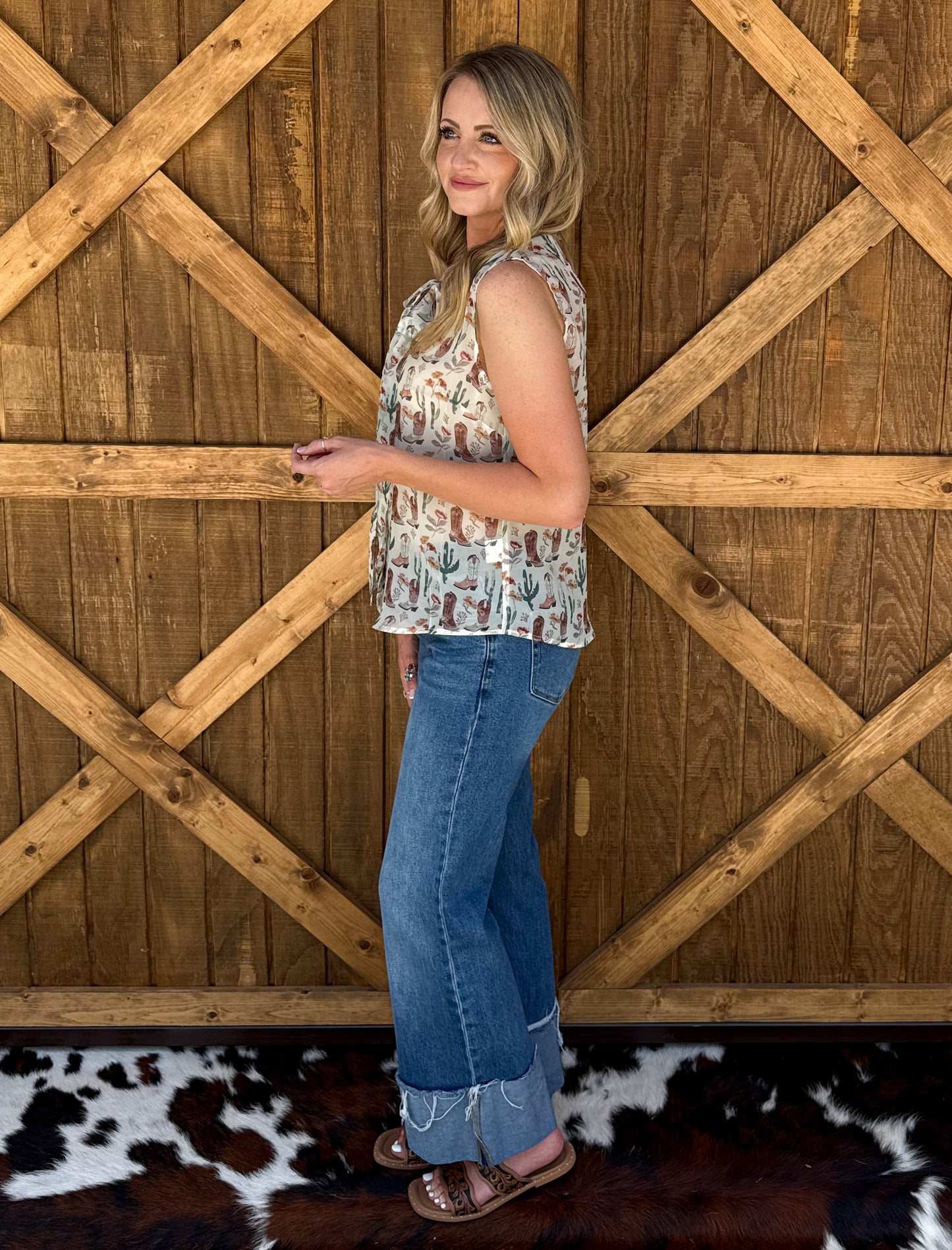 Desert Floral Blouse