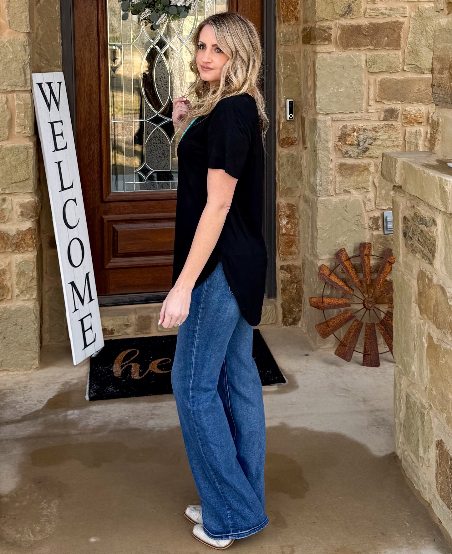 Pecos Plains Top *Midnight