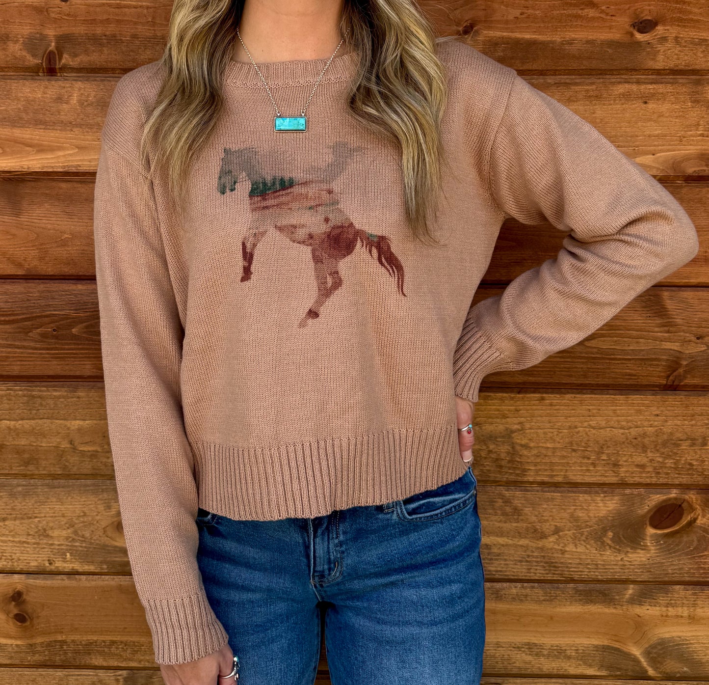 Horse Abstract Sweater