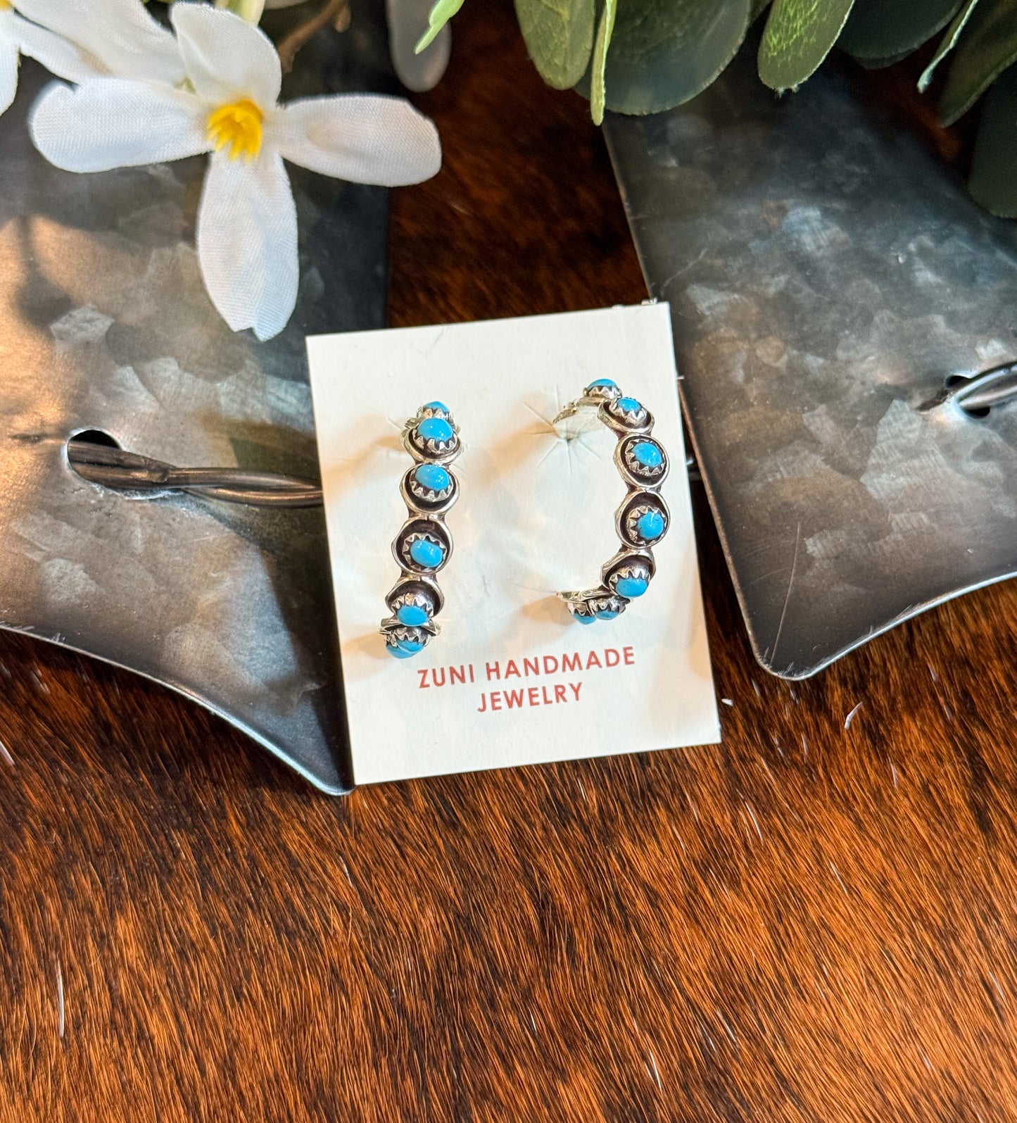 Ryder Turquoise Hoop Earrings