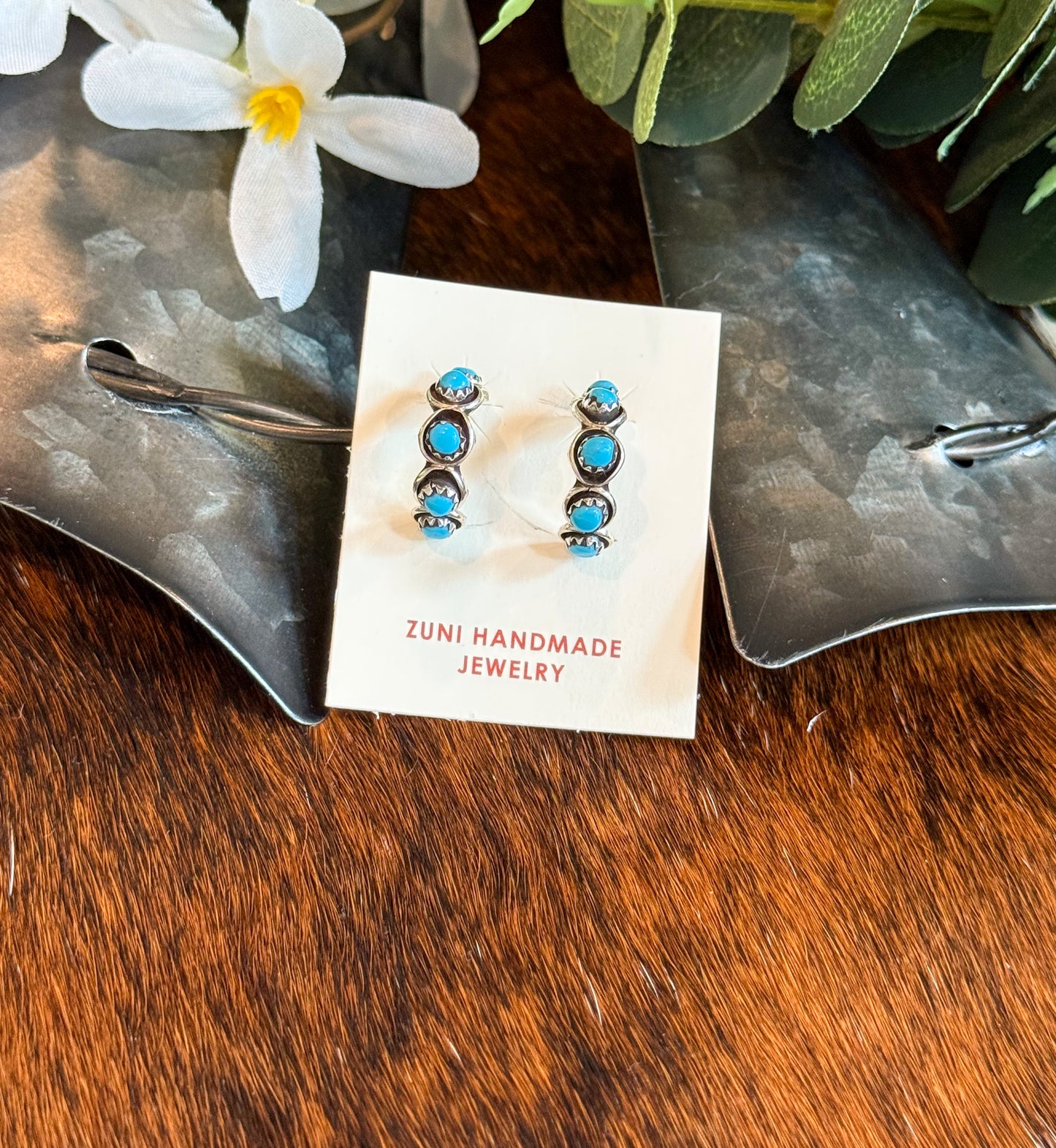 Ryder Turquoise Hoop Earrings