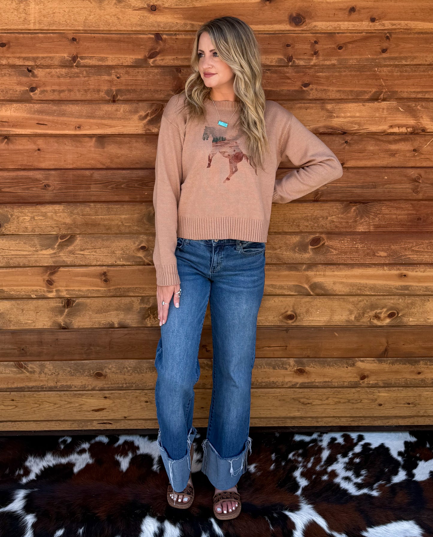 Horse Abstract Sweater