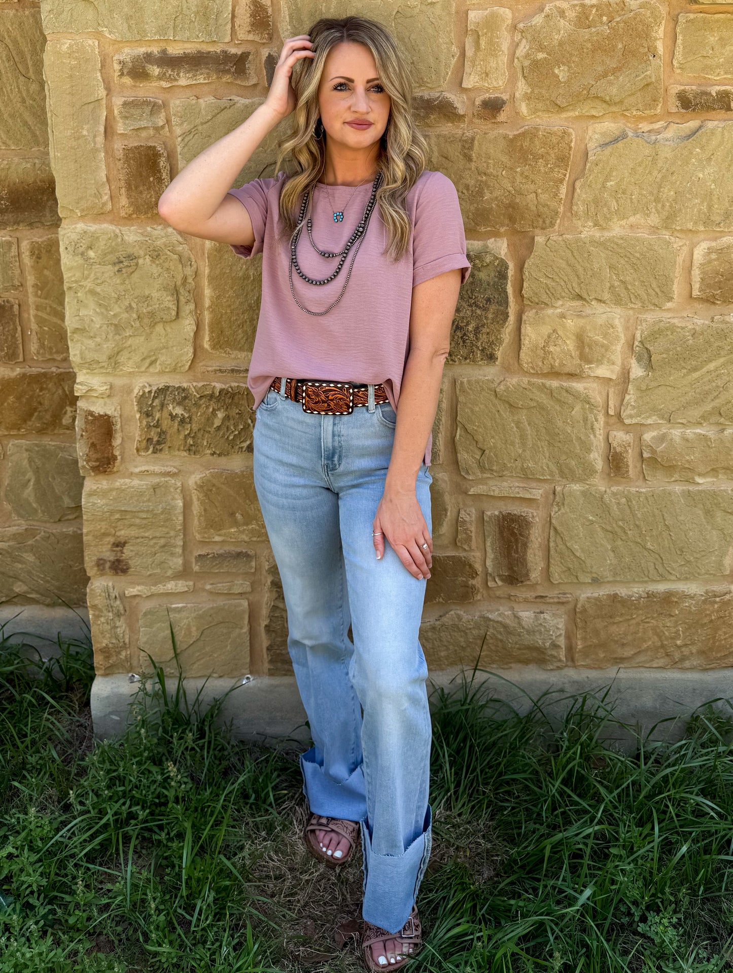 Spring Basic Top *Mauve