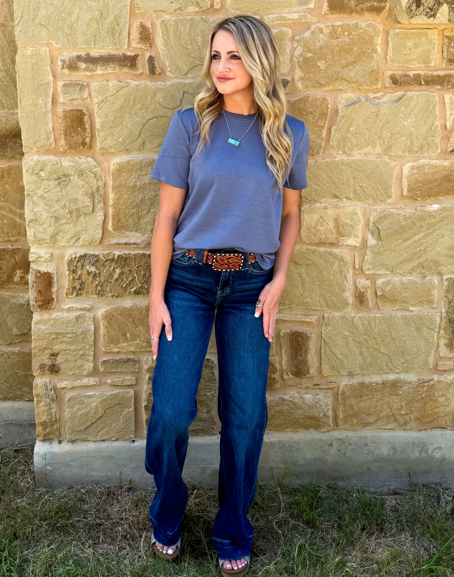 Cloud Basic Free Tee *Denim