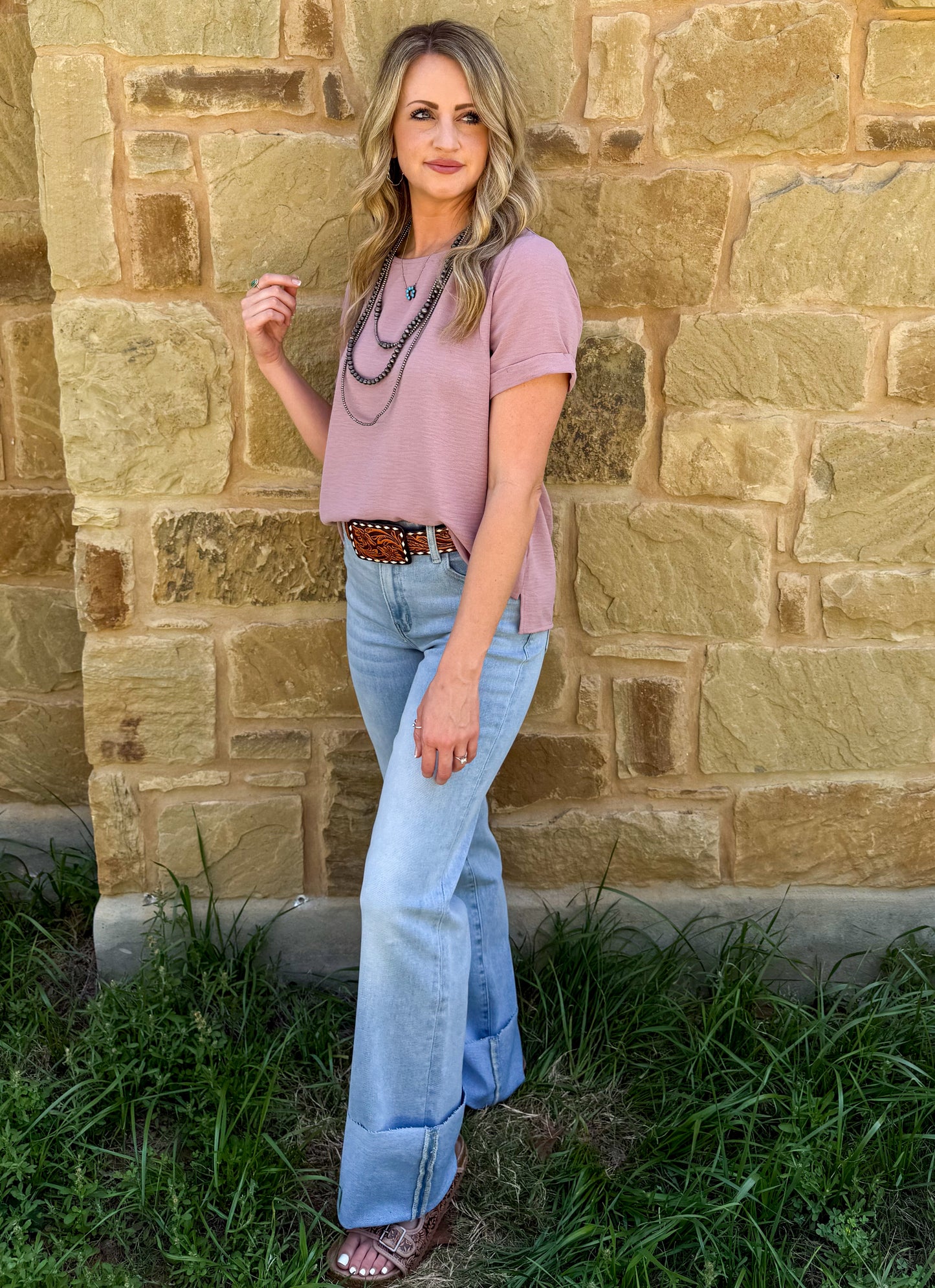 Spring Basic Top *Mauve