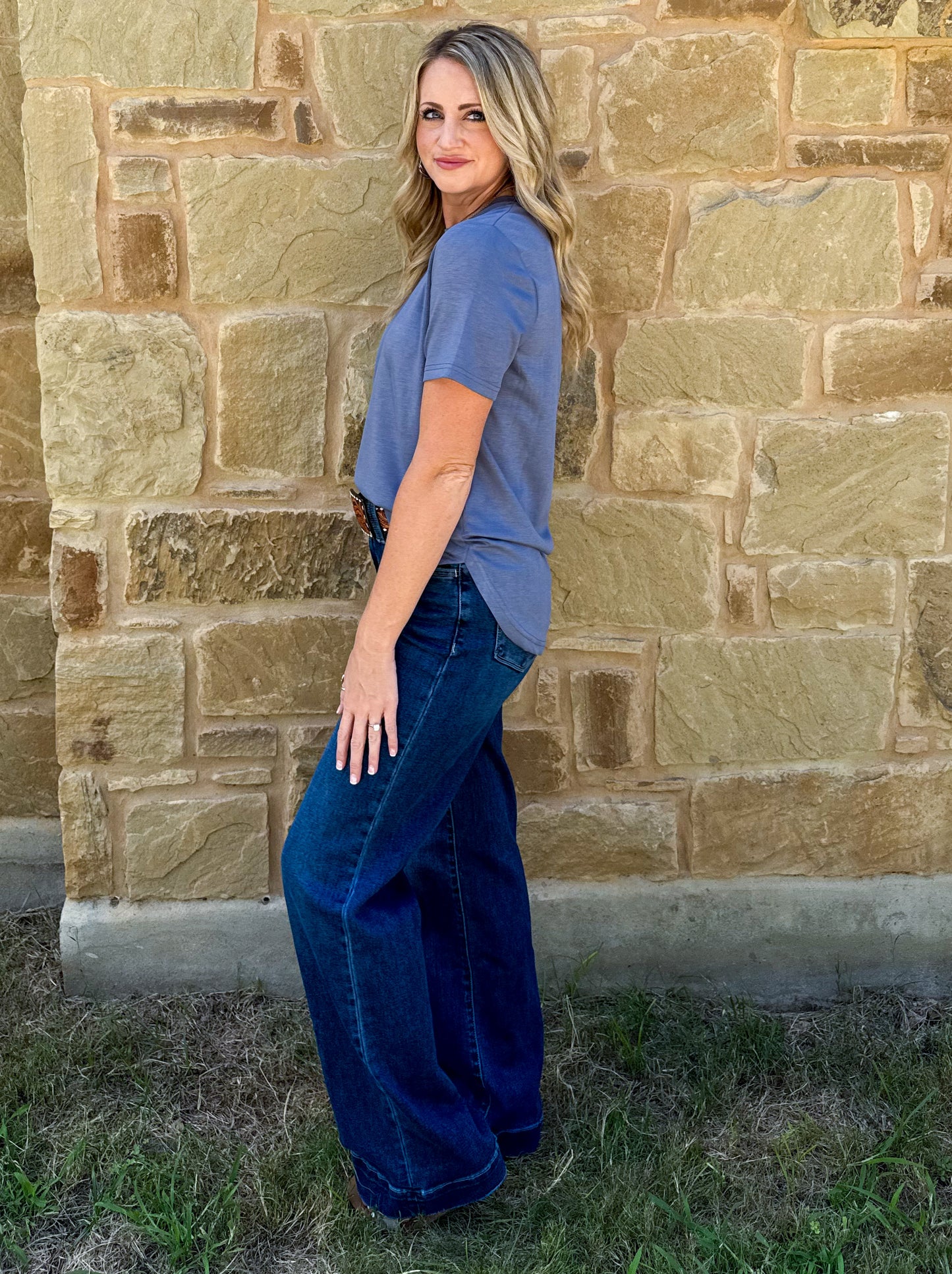 Cloud Basic Free Tee *Denim