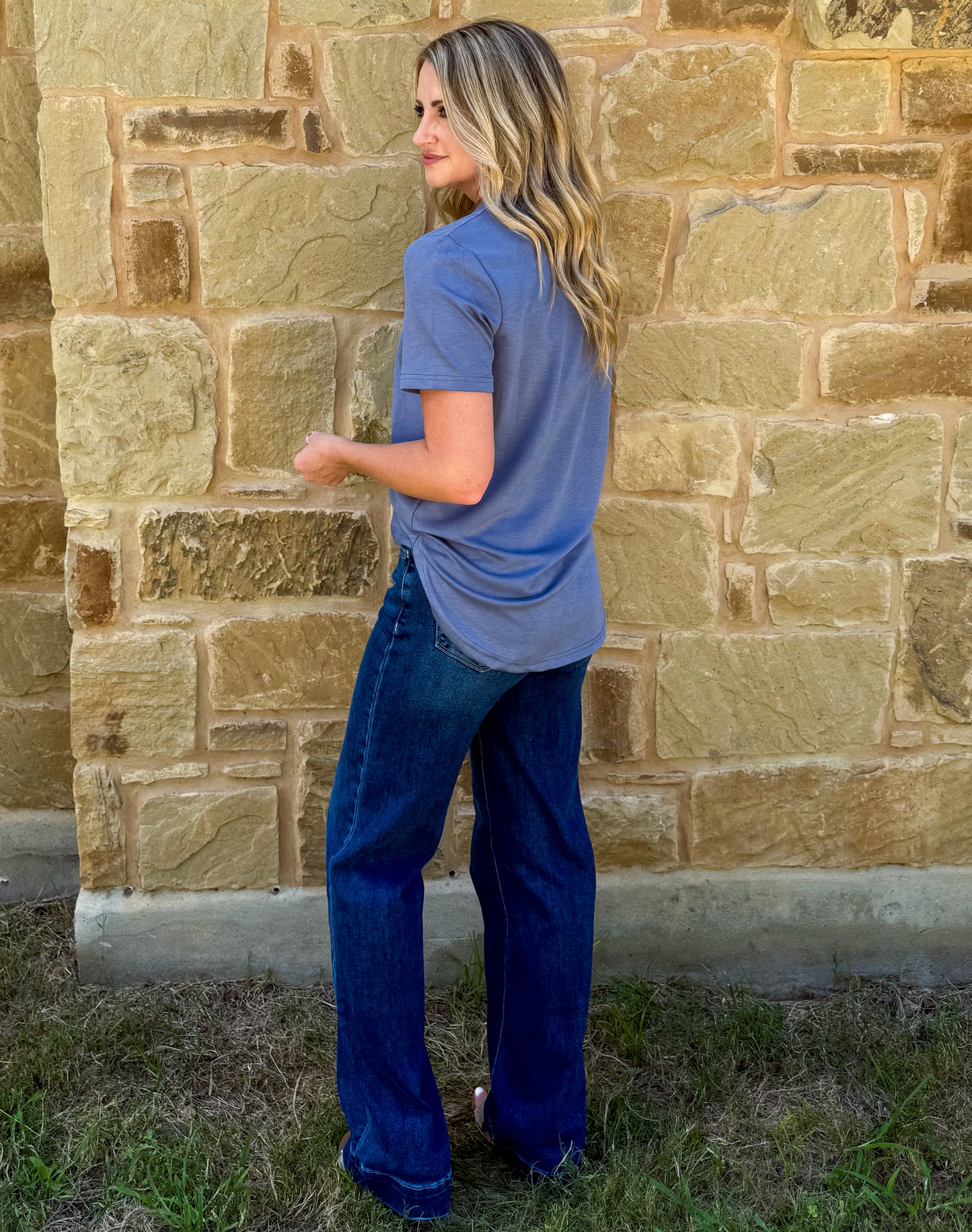 Cloud Basic Free Tee *Denim