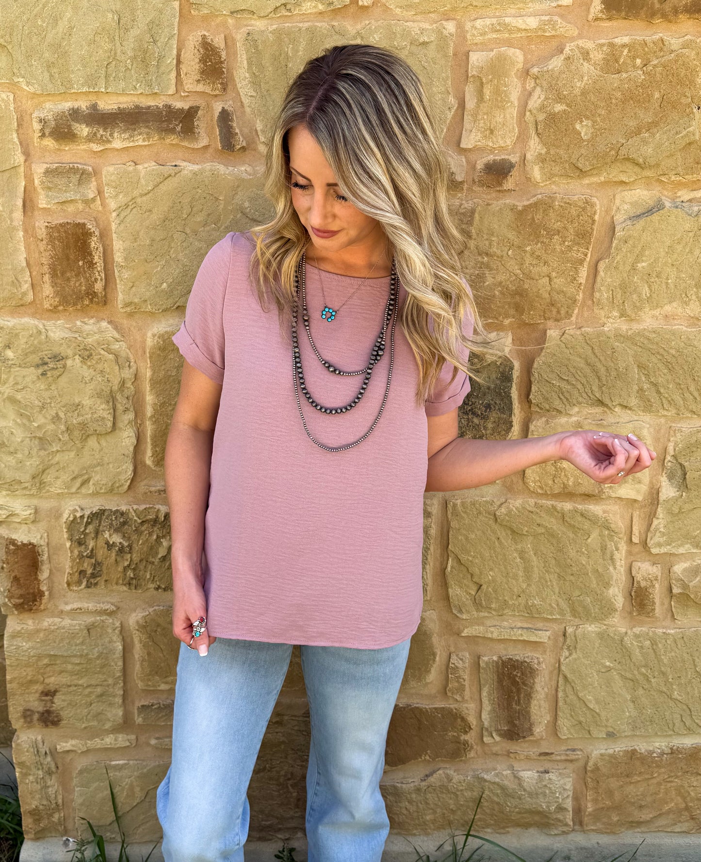 Spring Basic Top *Mauve