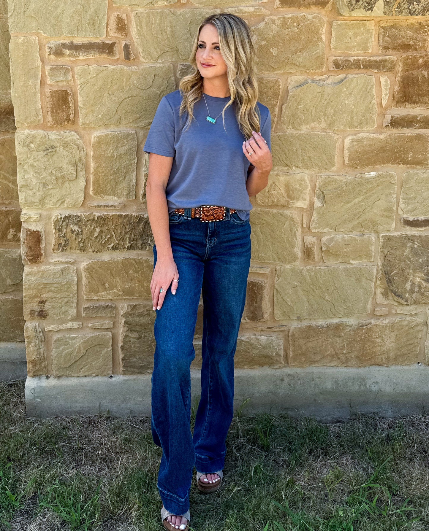 Cloud Basic Free Tee *Denim
