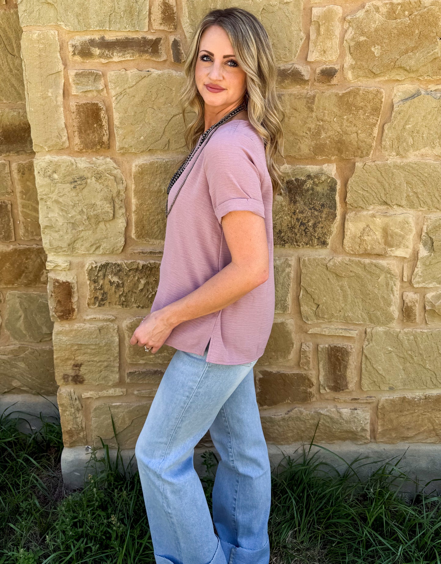 Spring Basic Top *Mauve