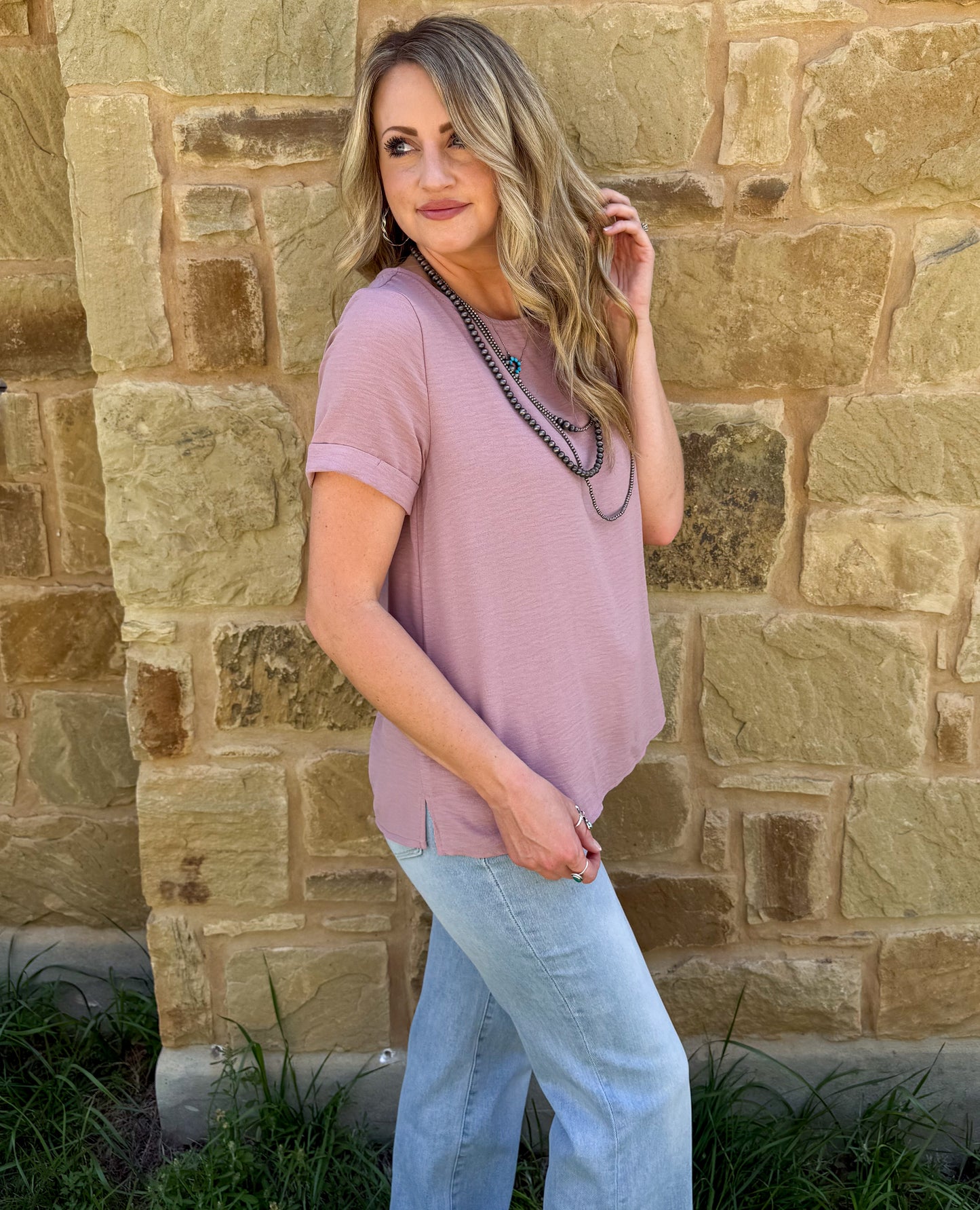Spring Basic Top *Mauve