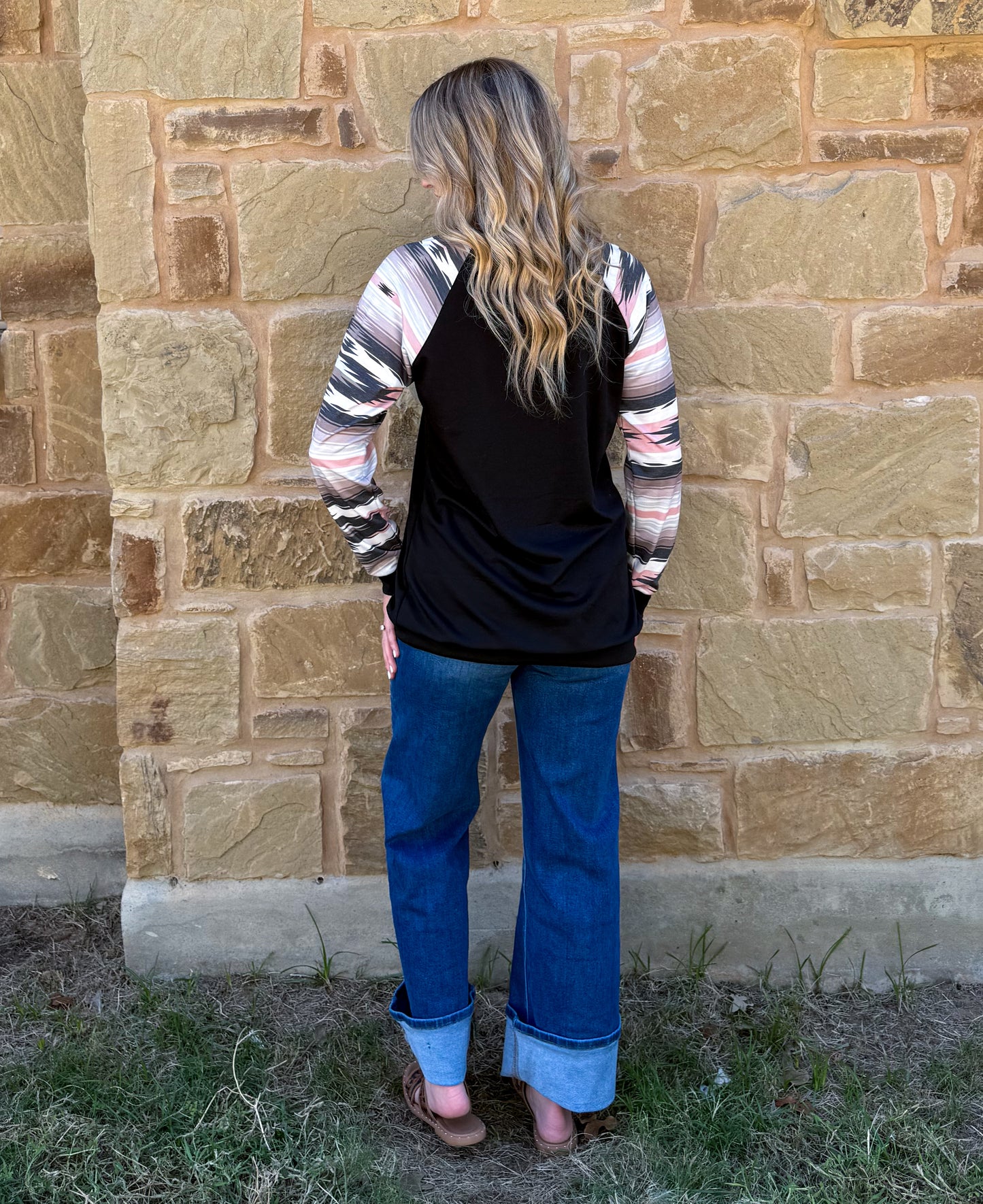 Pink Aztec Long Sleeve