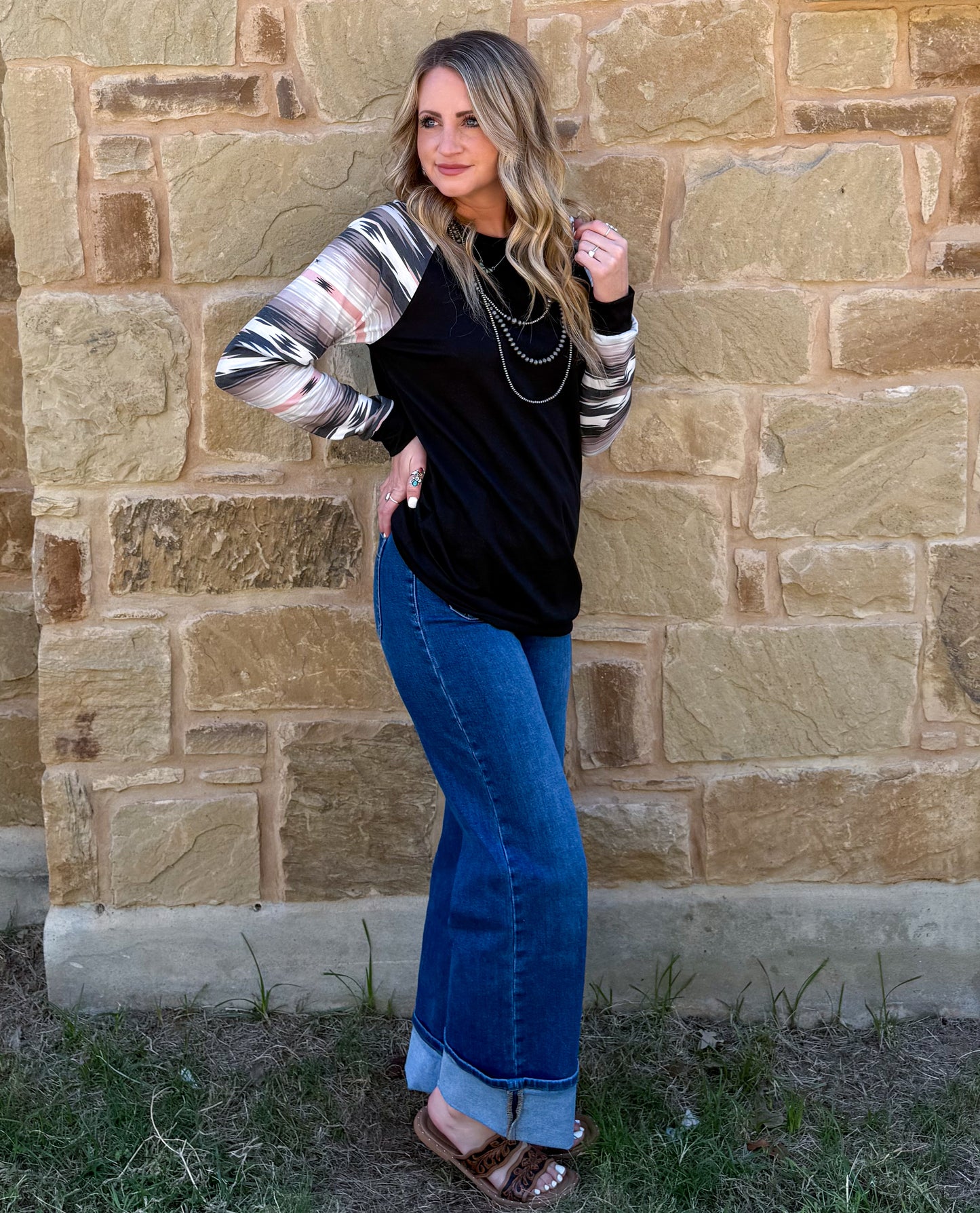 Pink Aztec Long Sleeve