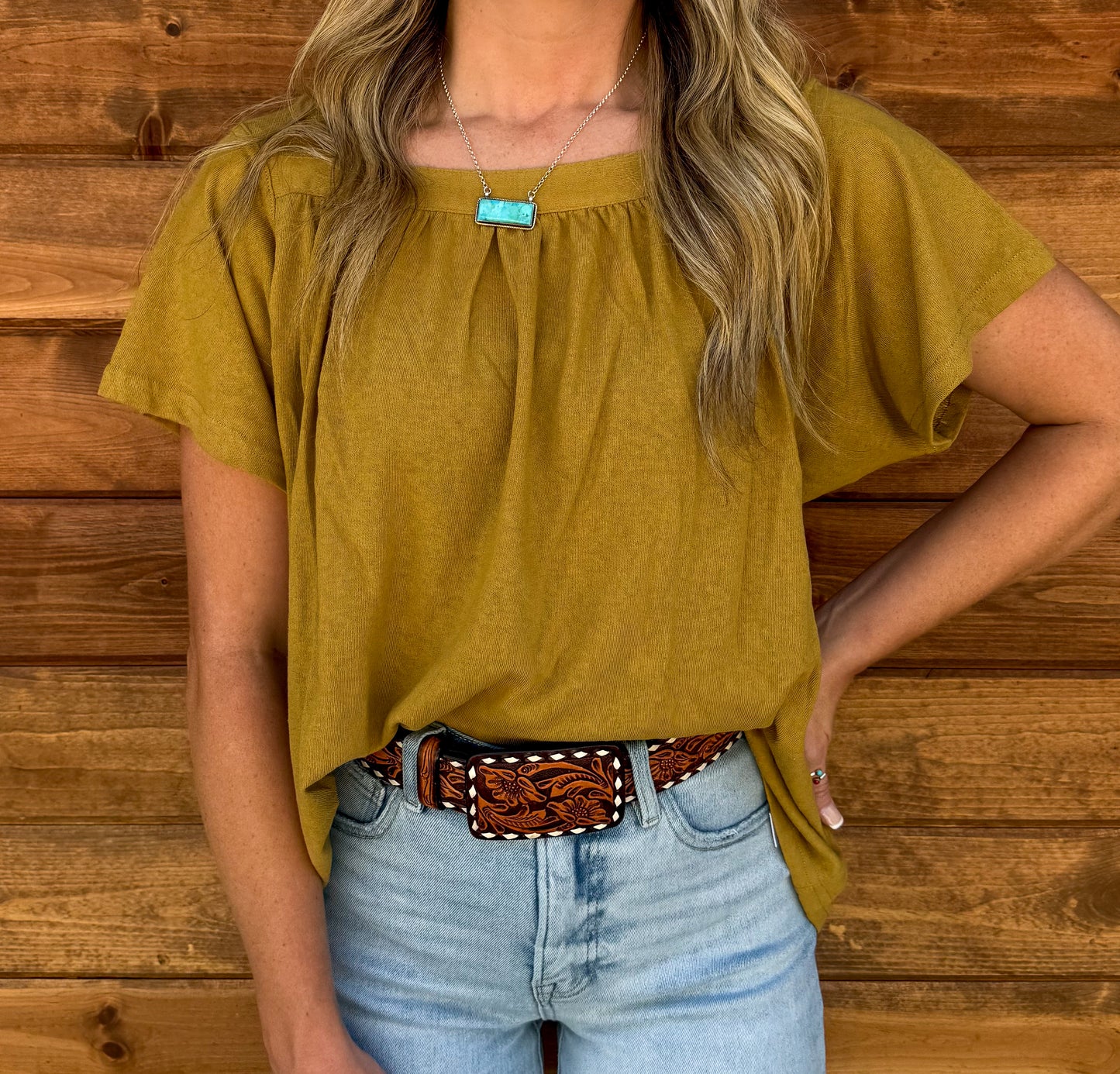 The Martha Mustard Blouse