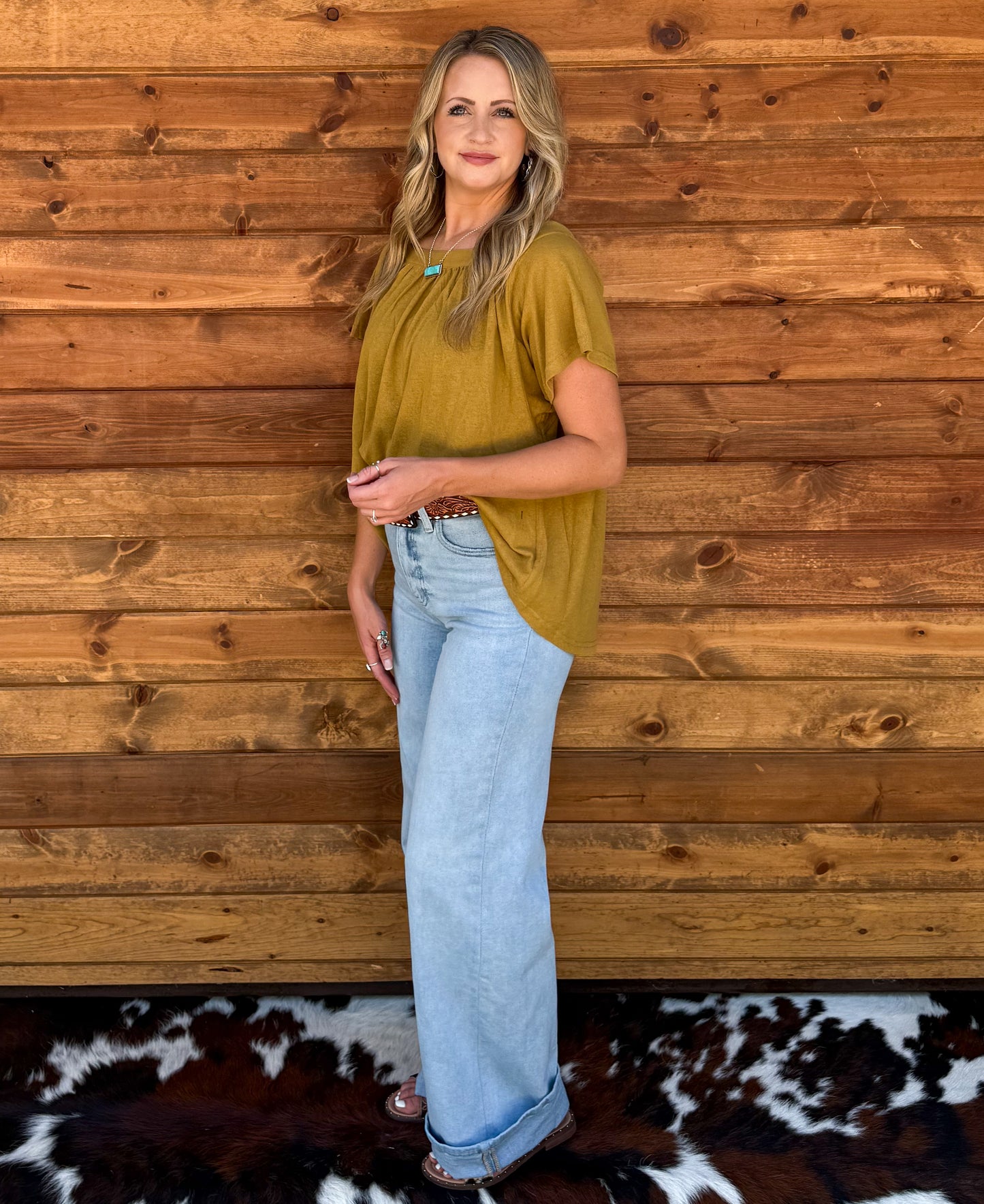 The Martha Mustard Blouse