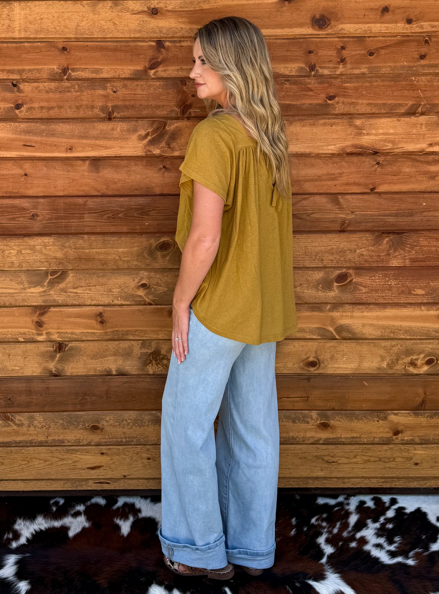 The Martha Mustard Blouse