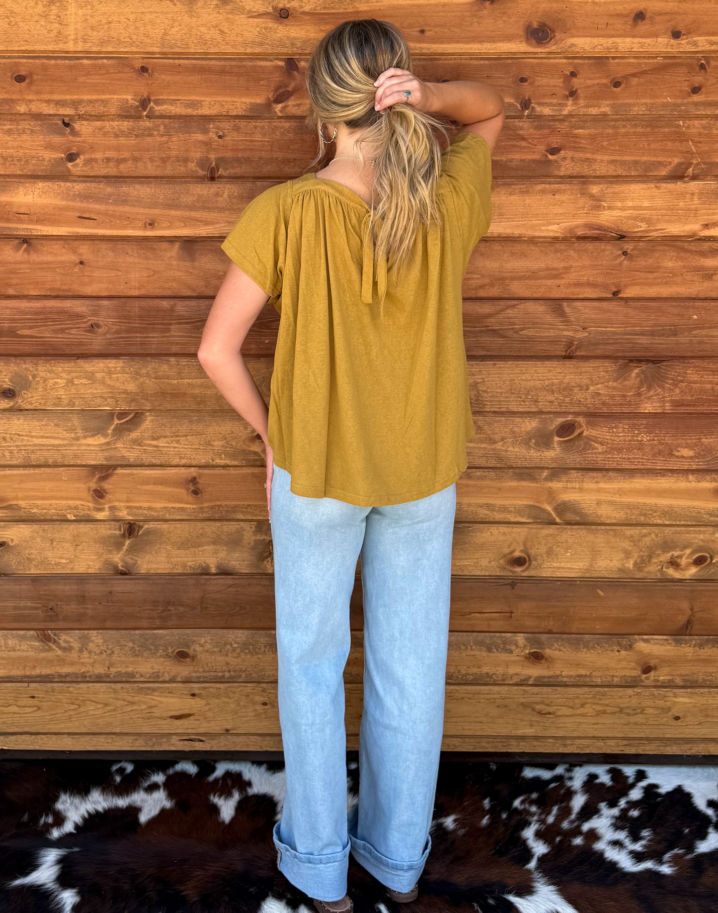 The Martha Mustard Blouse