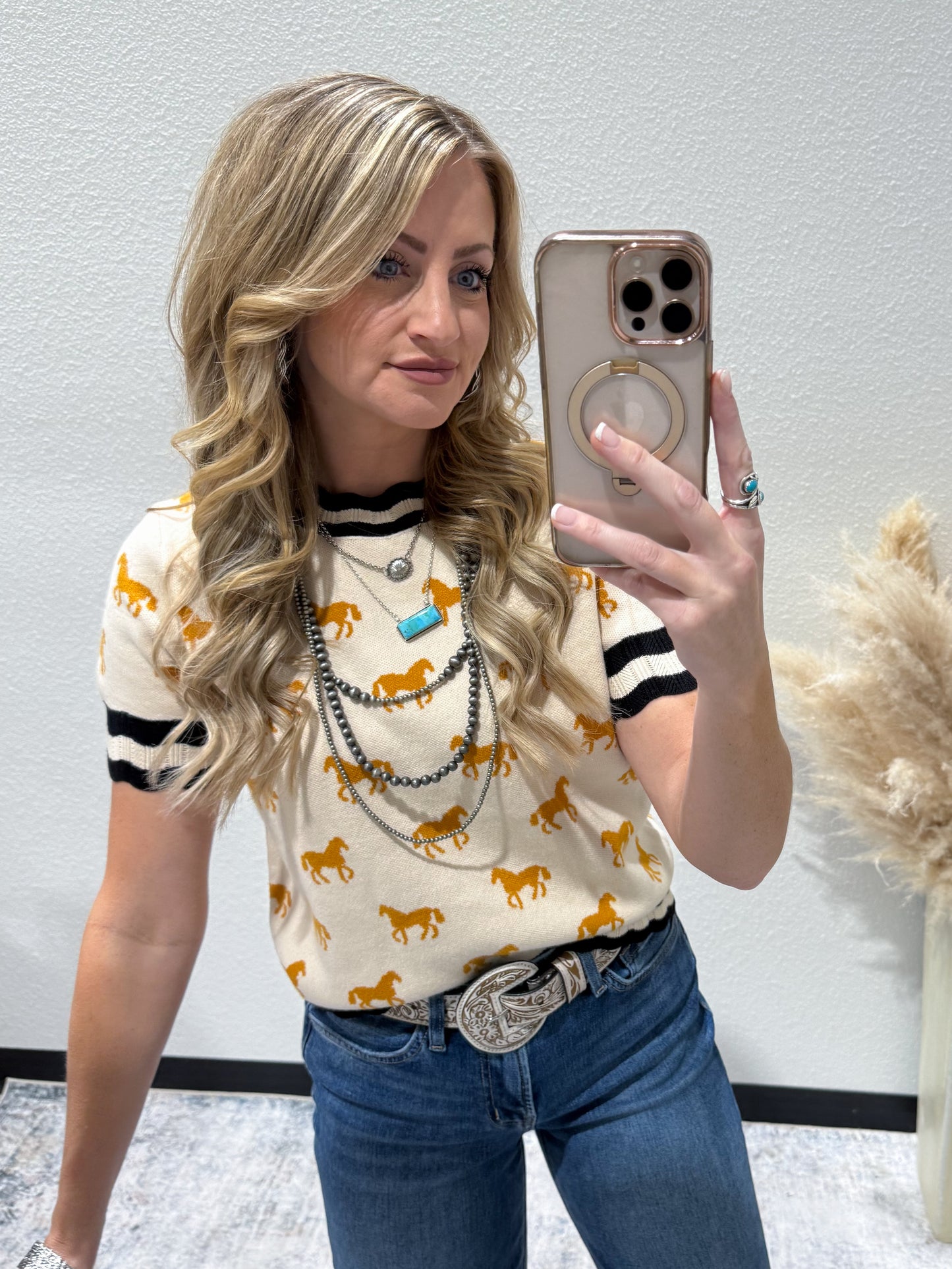 Wild Horses Dress Top