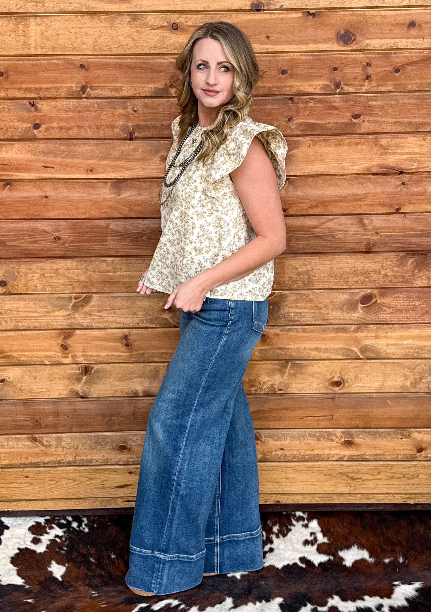 Western Floral Blouse