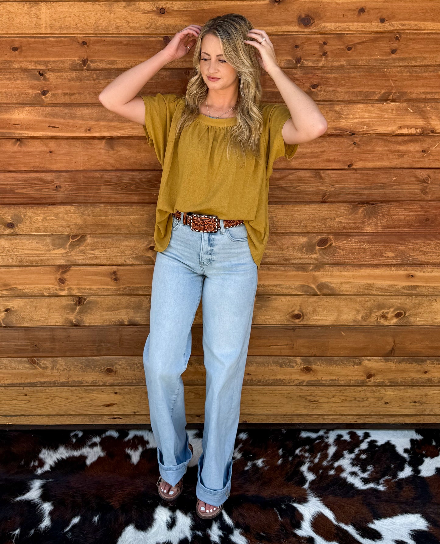 The Martha Mustard Blouse
