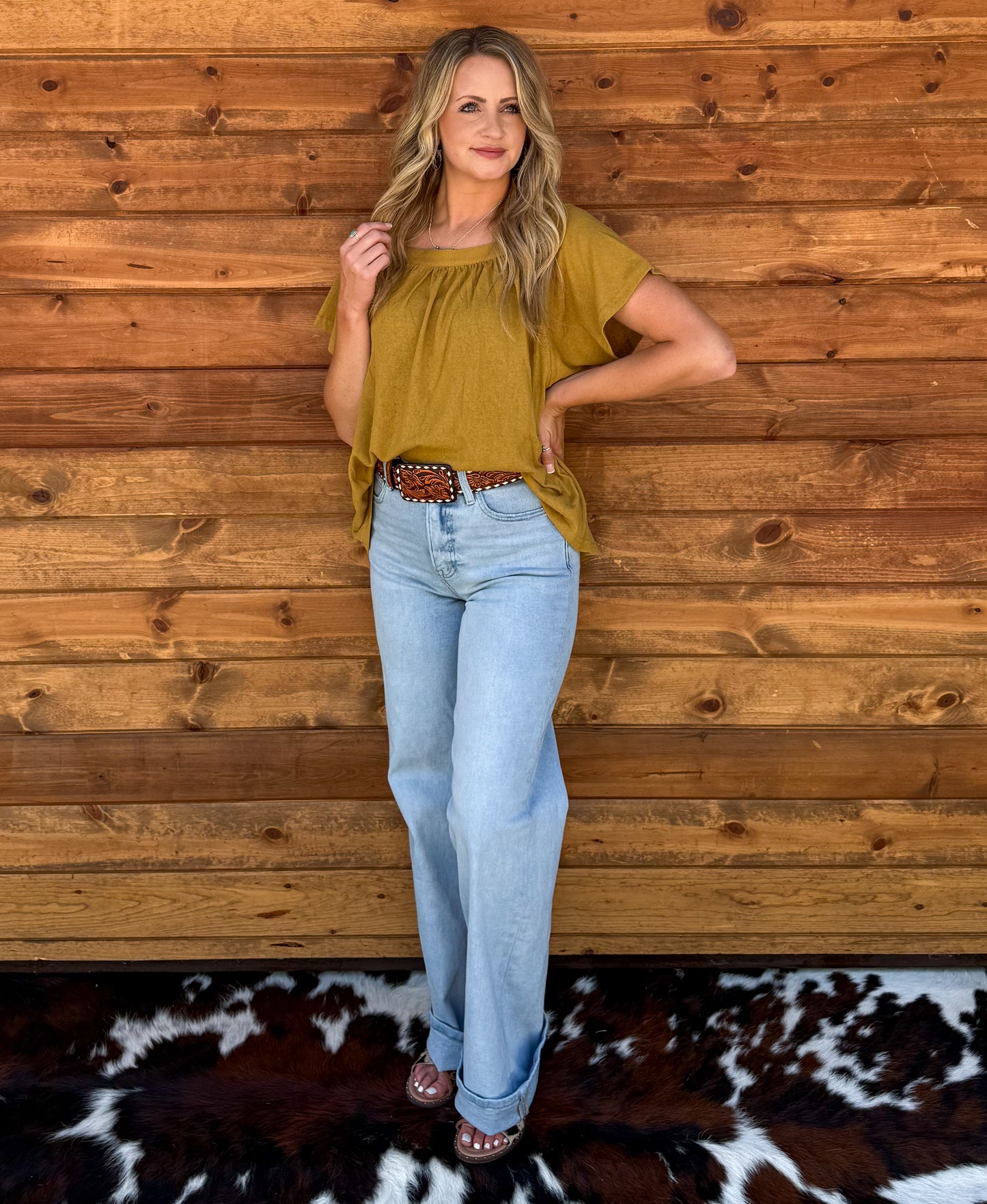 The Martha Mustard Blouse
