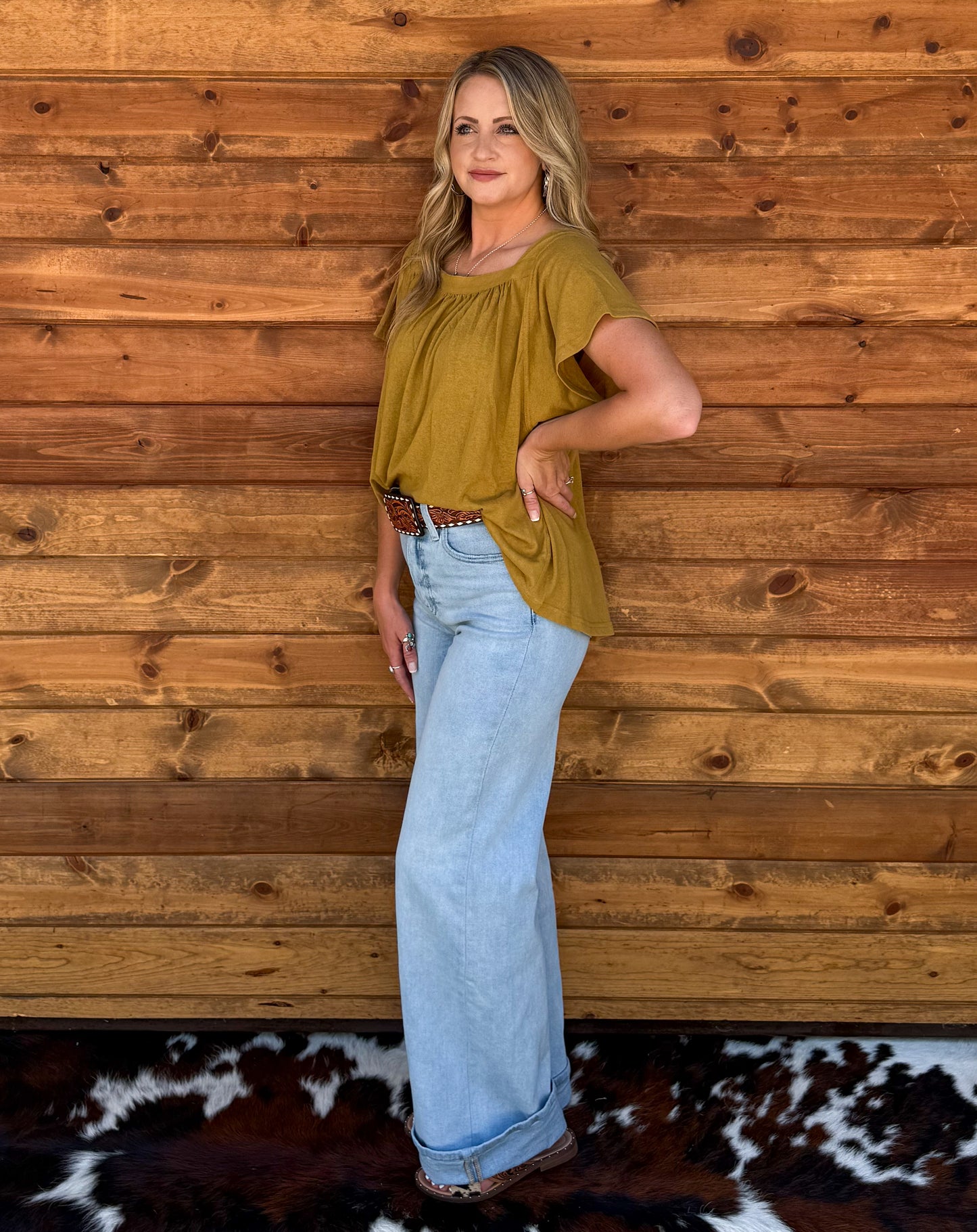 The Martha Mustard Blouse