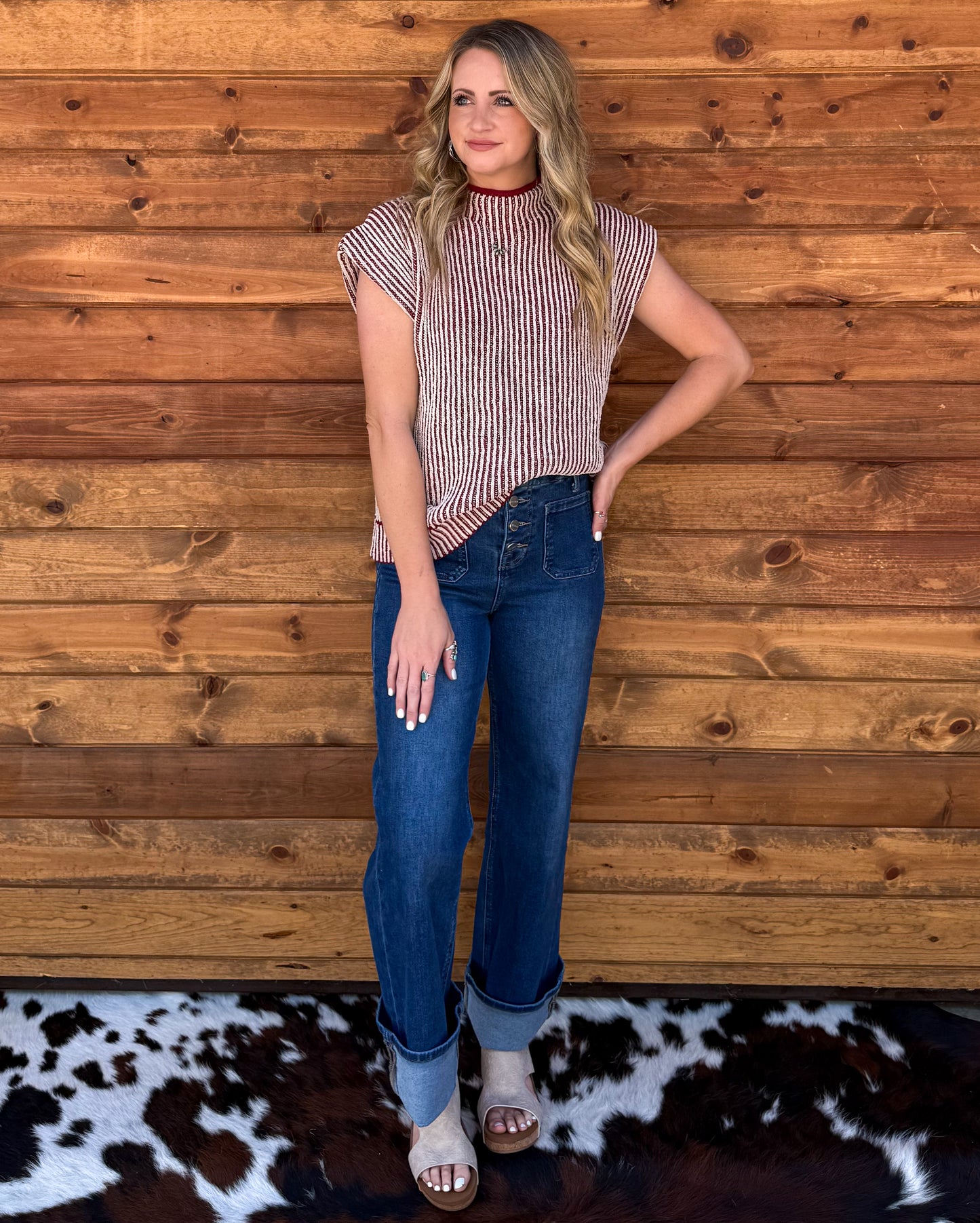 The Dally Top *Burgundy
