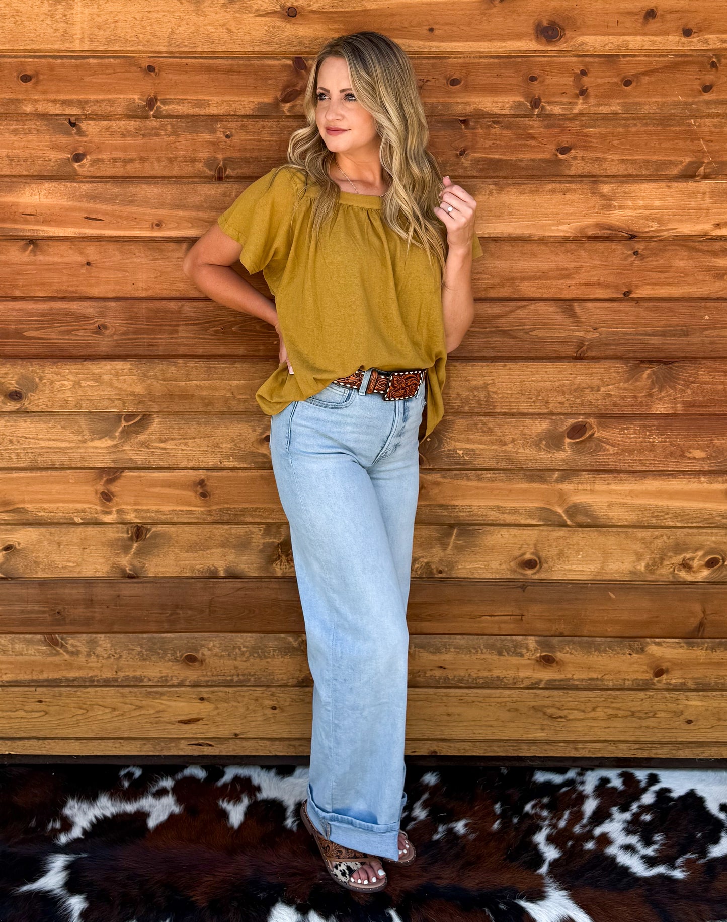The Martha Mustard Blouse