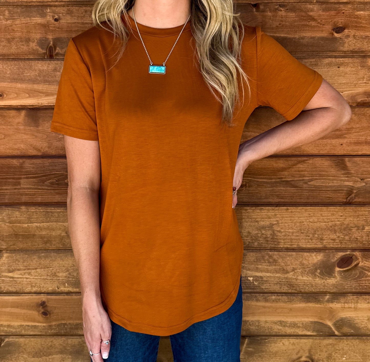 Cloud Basic Free Tee *Saddle