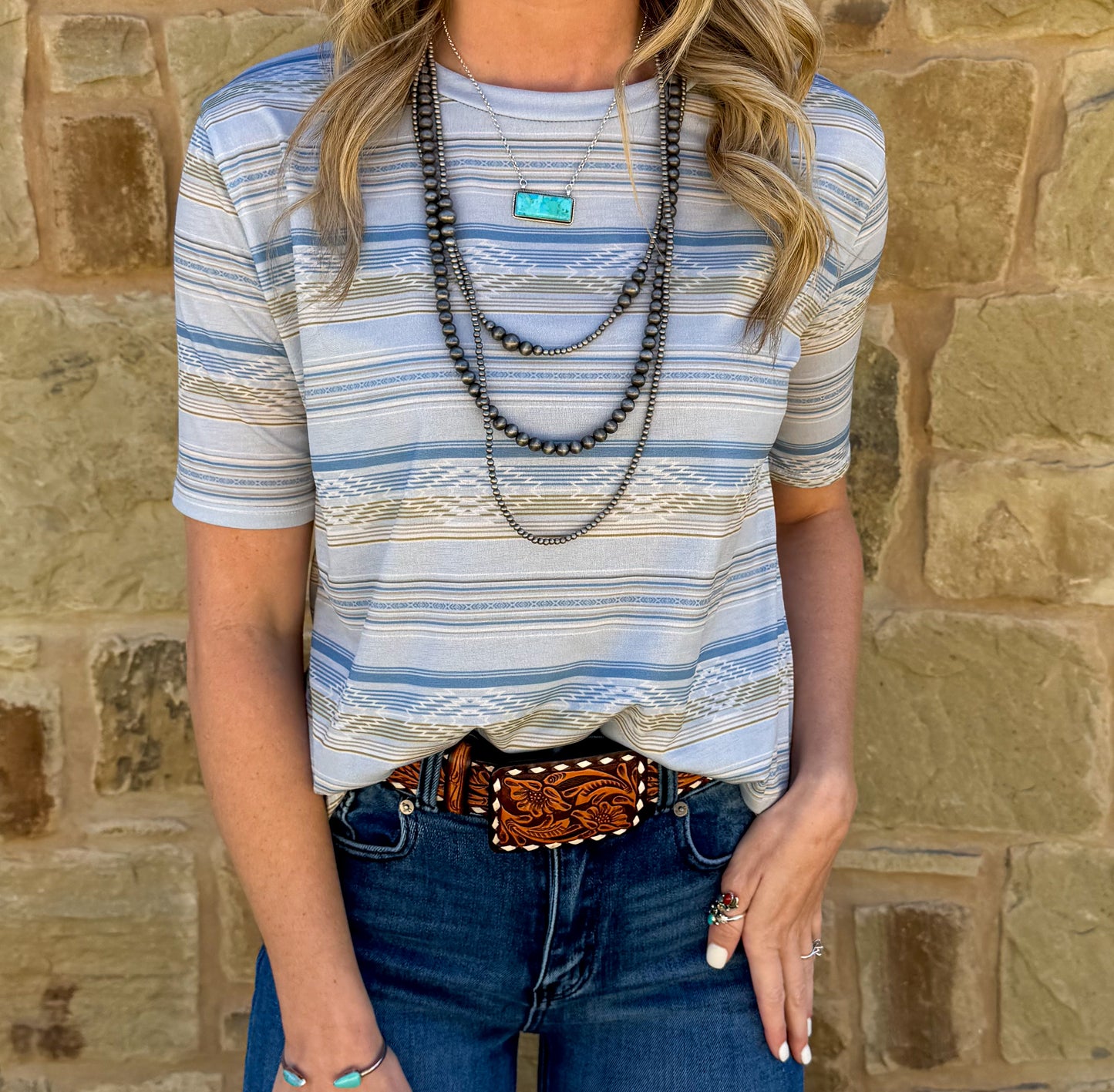 Southwest Sunset Top
