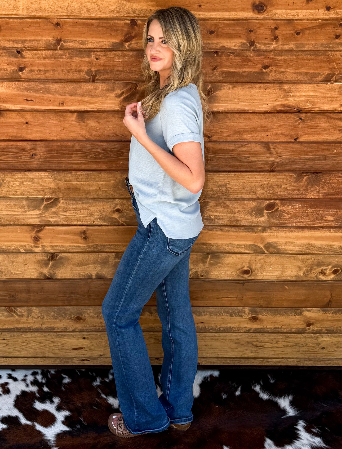 Spring Basic Top *Sky Blue