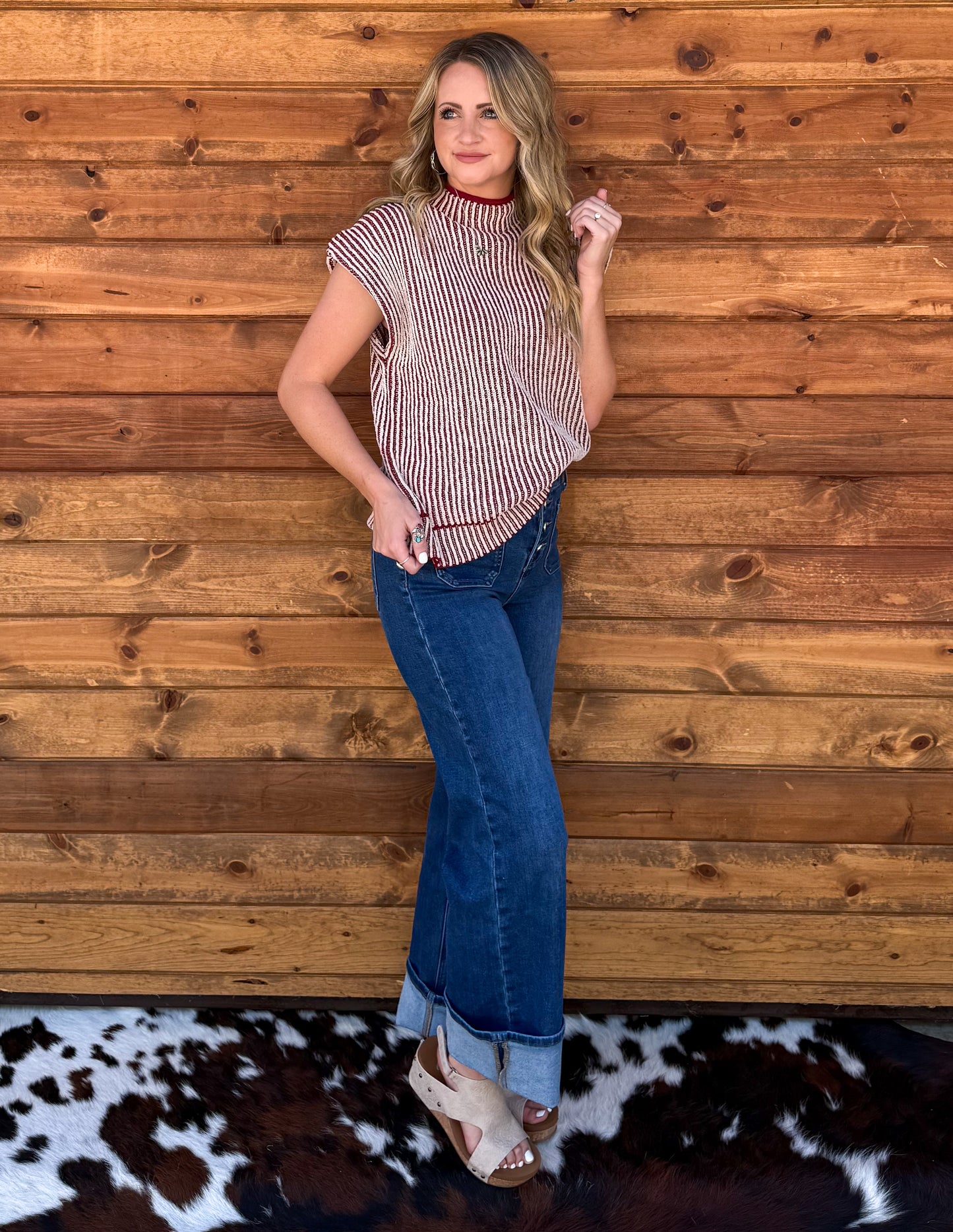 The Dally Top *Burgundy