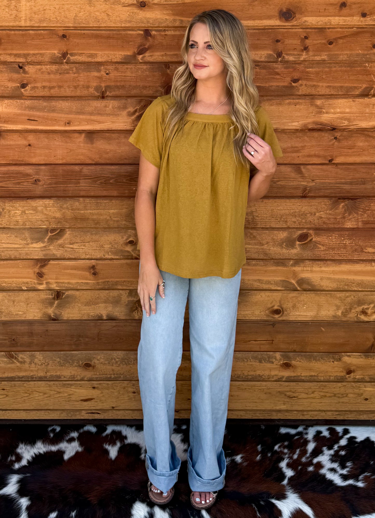 The Martha Mustard Blouse
