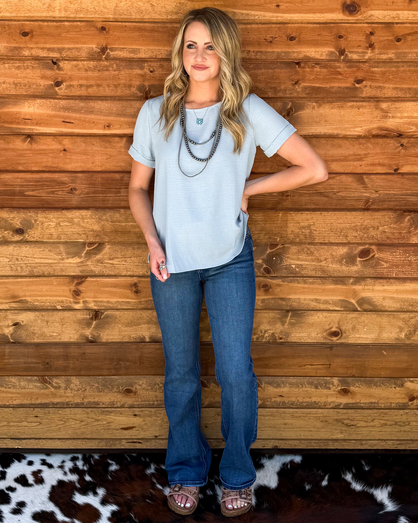 Spring Basic Top *Sky Blue