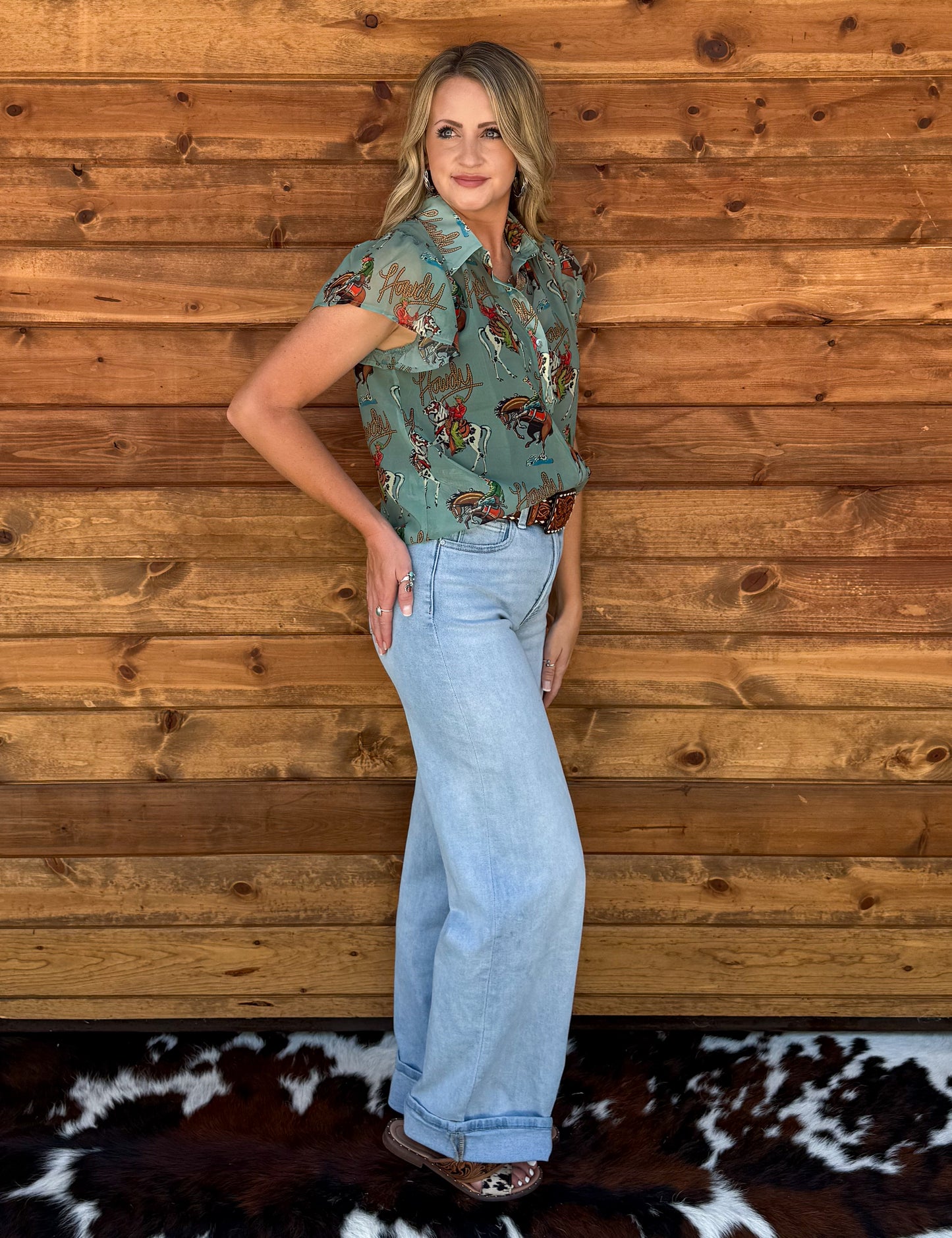Howdy Sheer Blouse