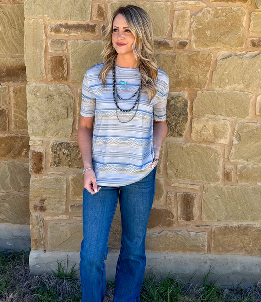 Southwest Sunset Top