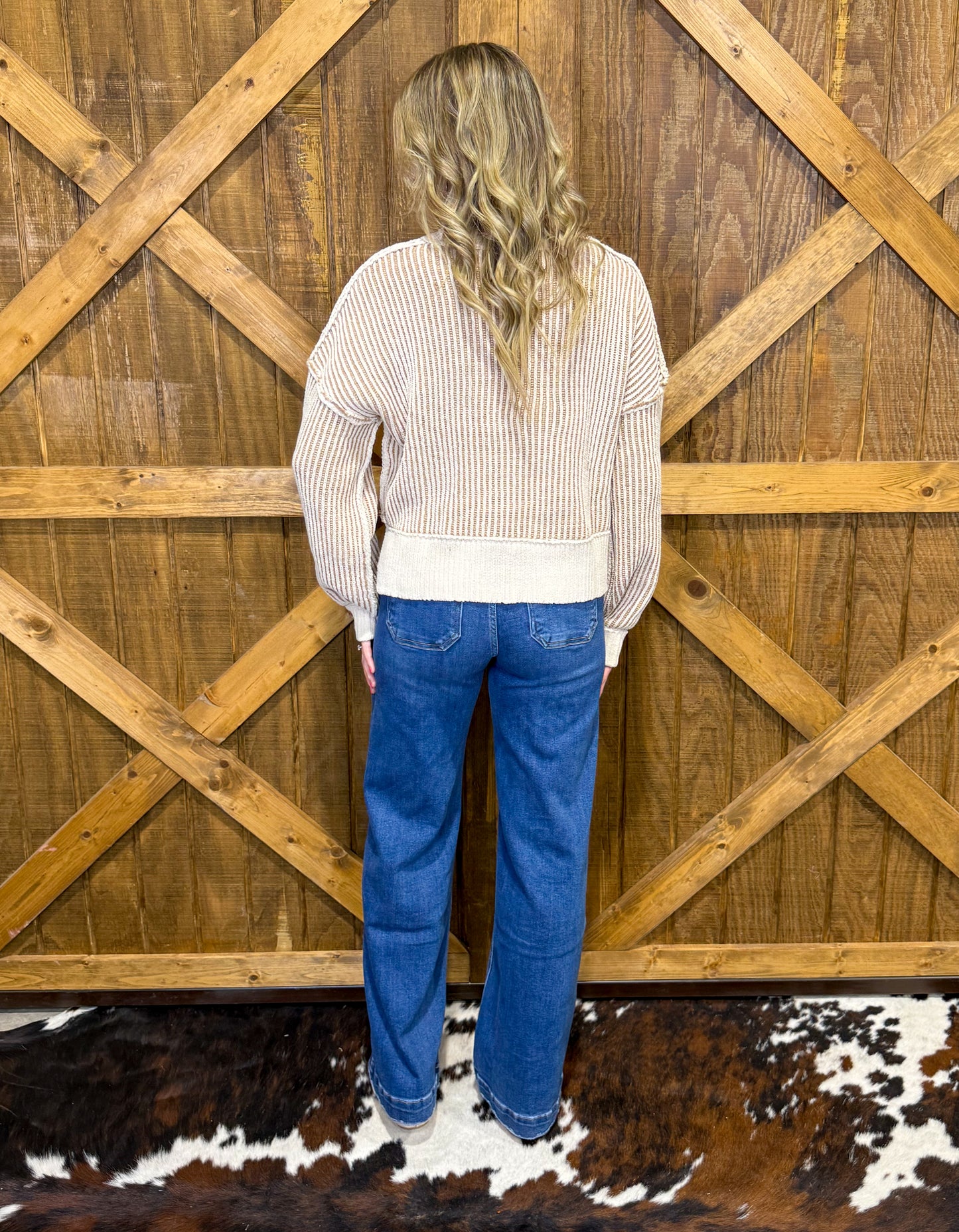 The Stephanie Sweater *Ecru