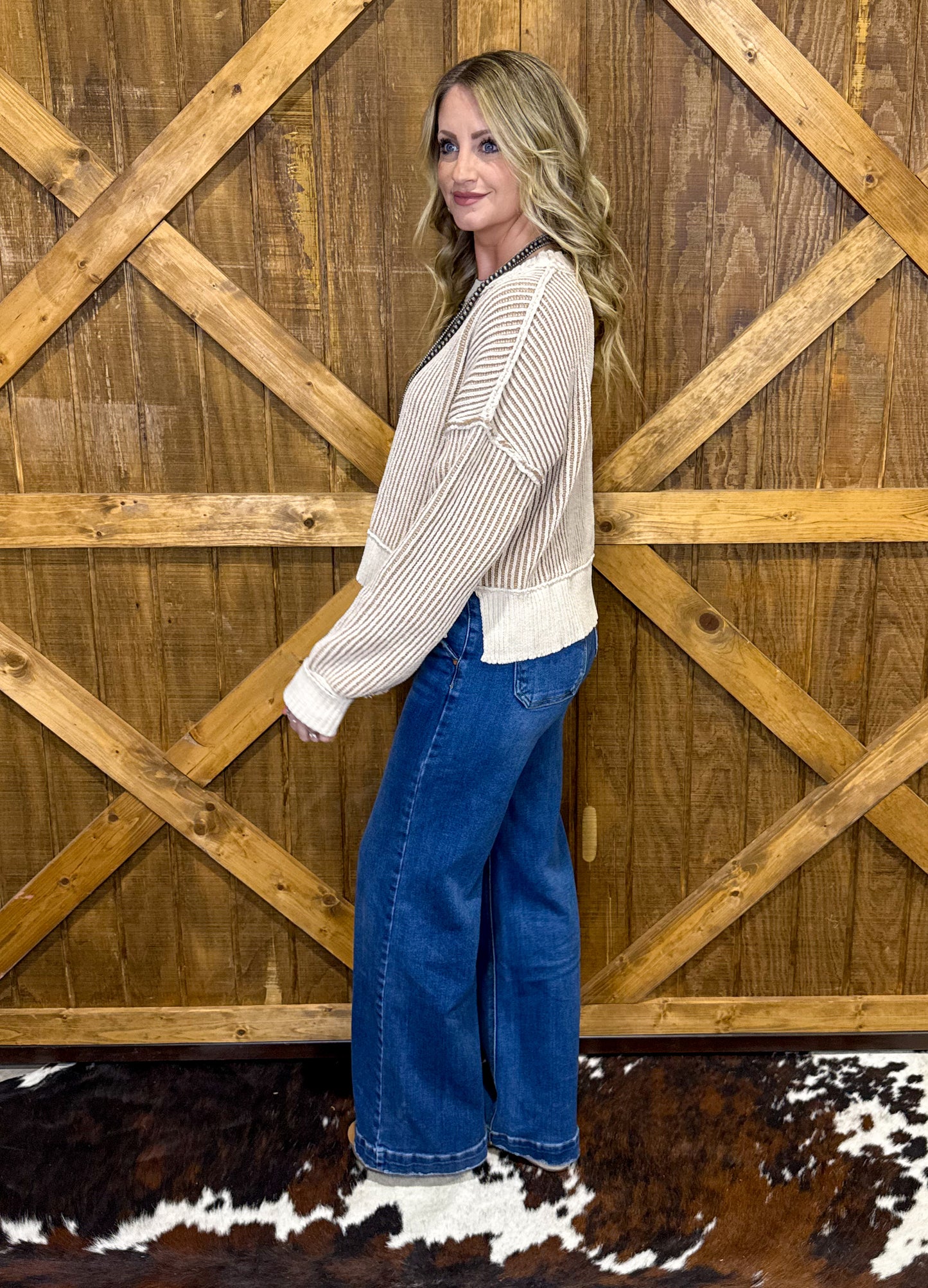 The Stephanie Sweater *Ecru