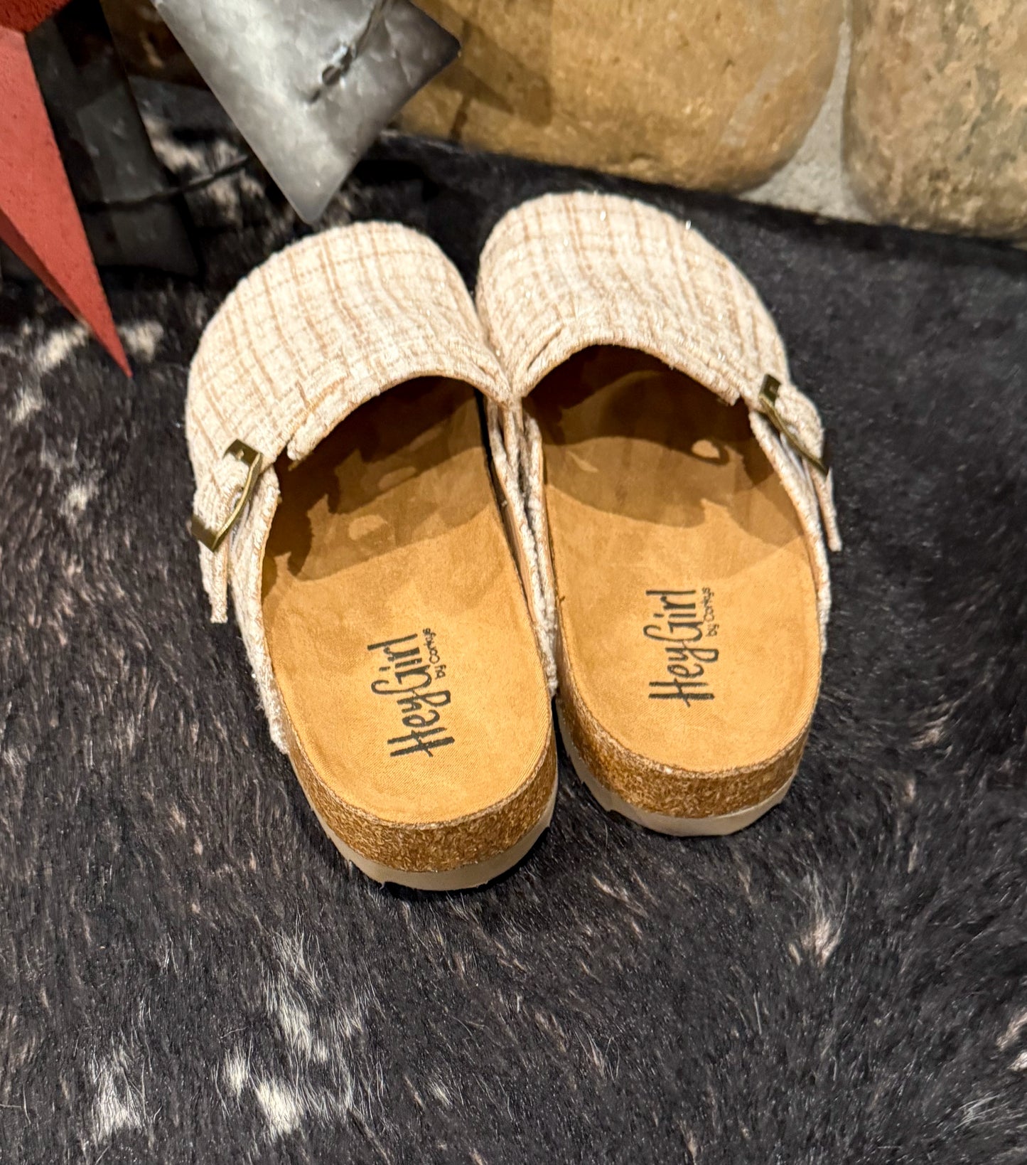 Sand Tweed Slip-Ons