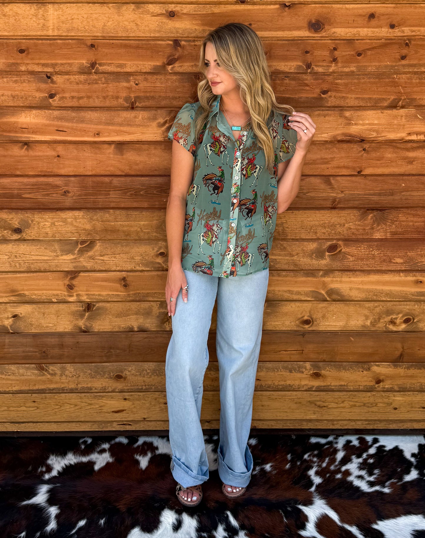 Howdy Sheer Blouse