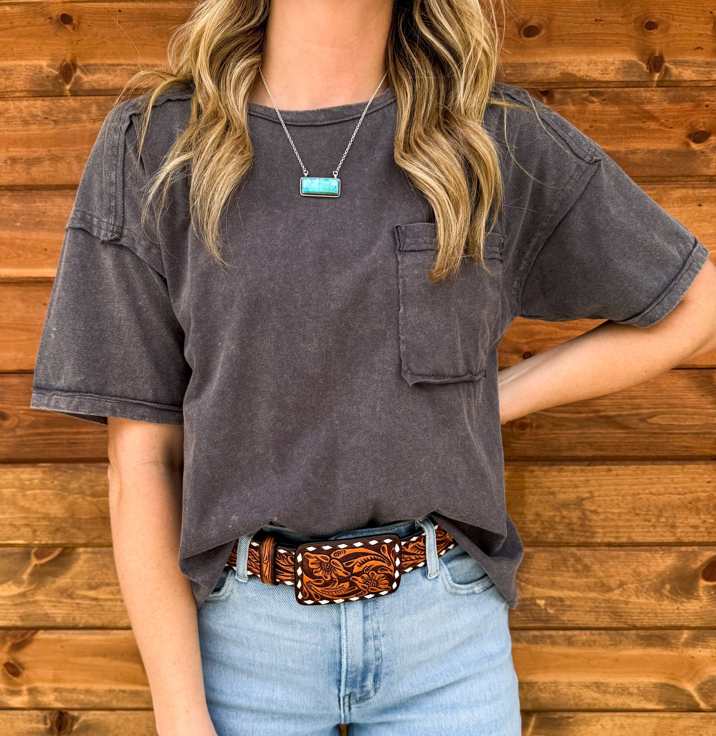 Beth Comfy Top *Charcoal