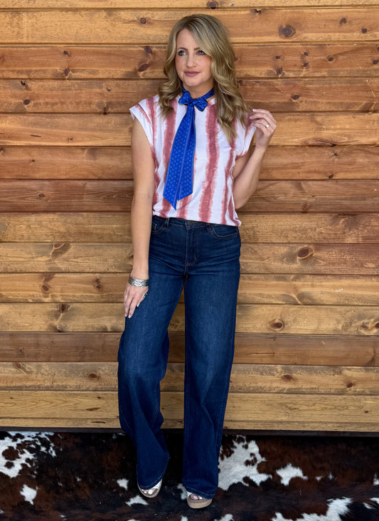 American Striped Top
