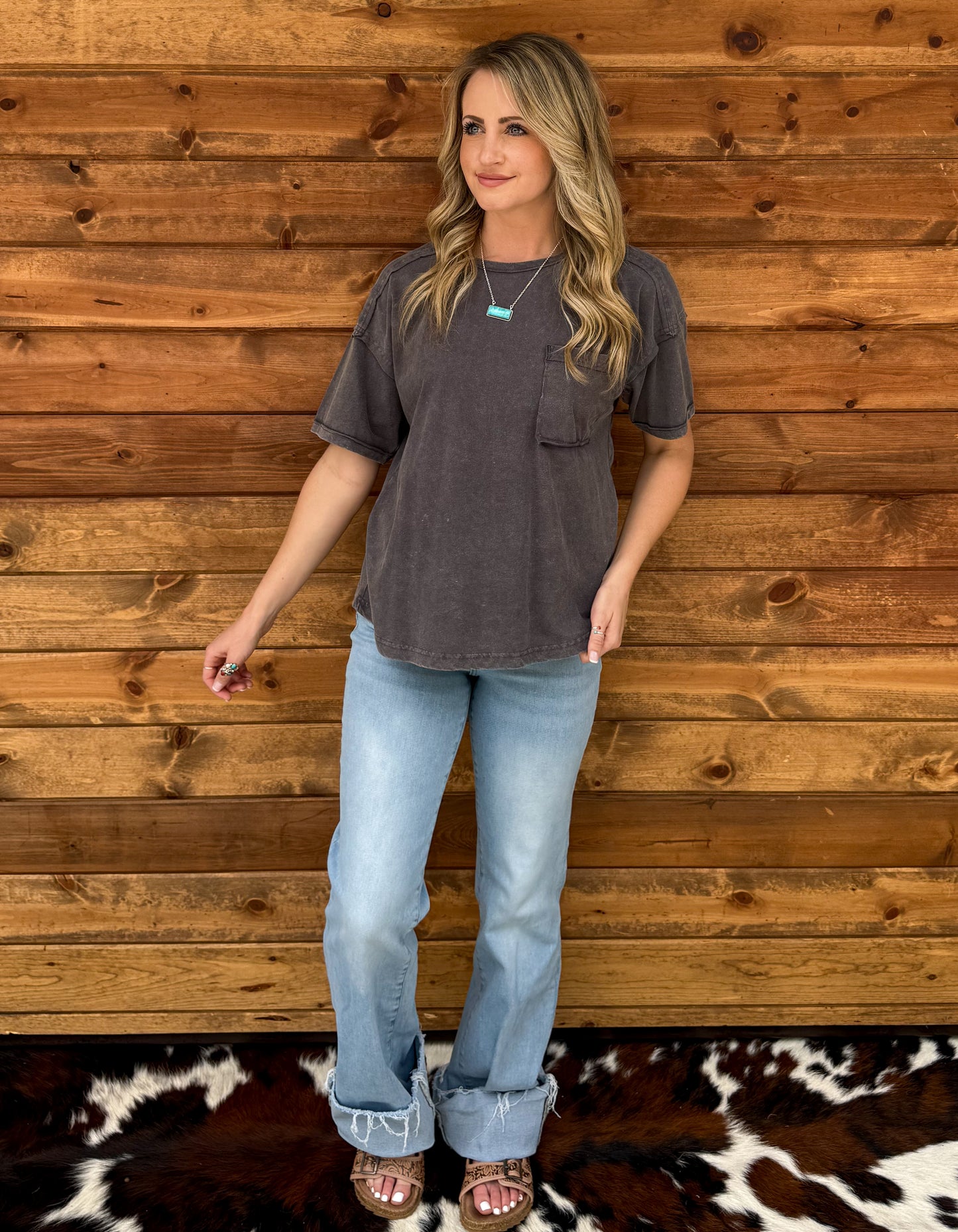 Beth Comfy Top *Charcoal