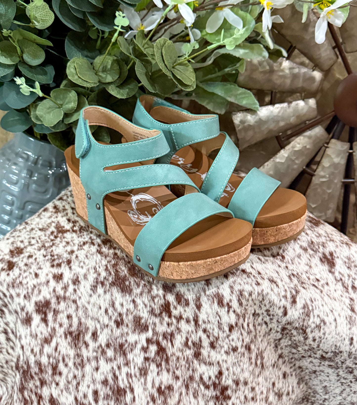 Casper Wedges *Turquoise