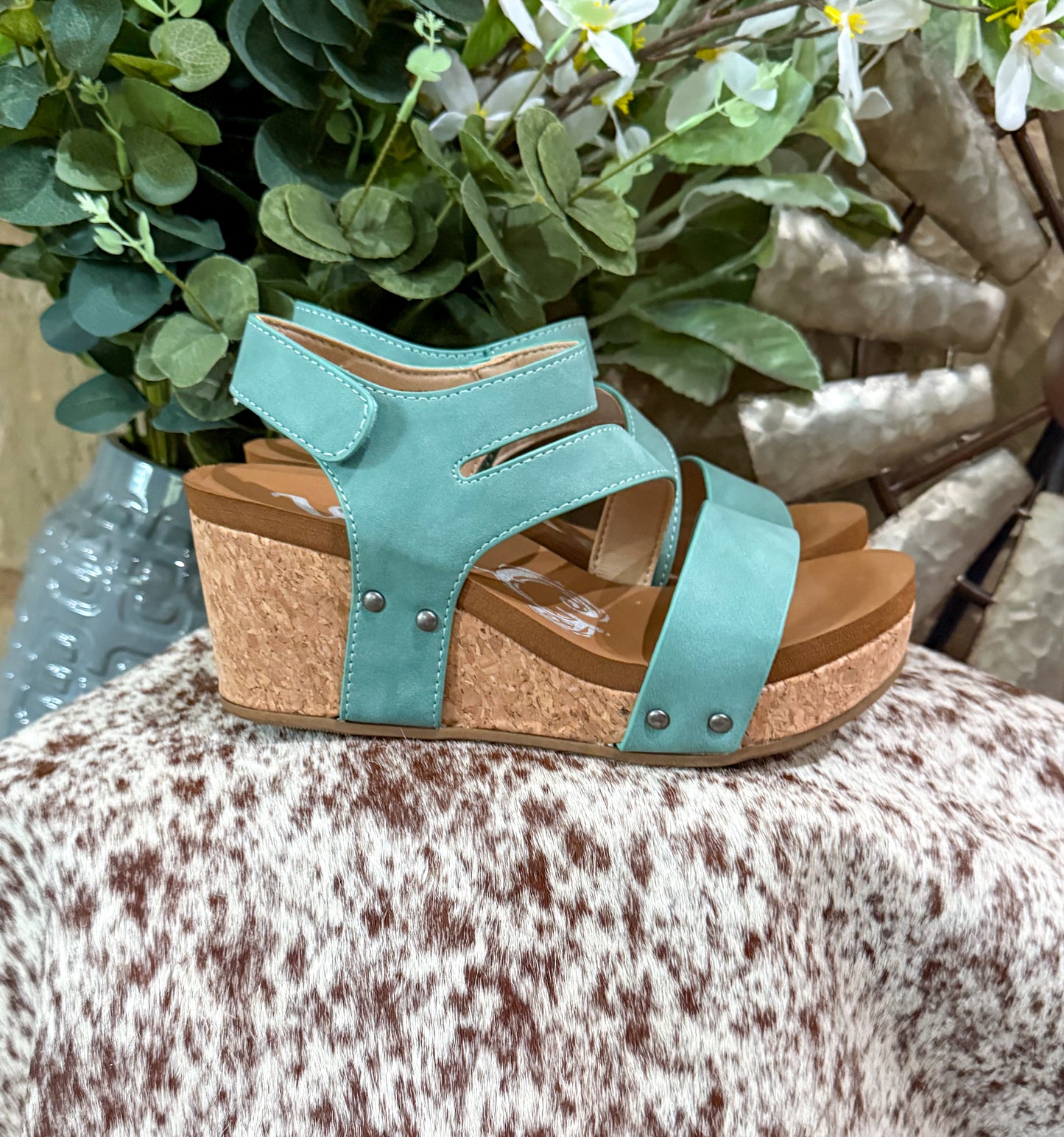 Casper Wedges *Turquoise