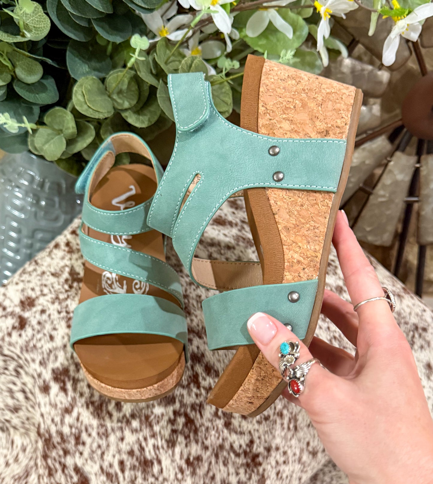 Casper Wedges *Turquoise