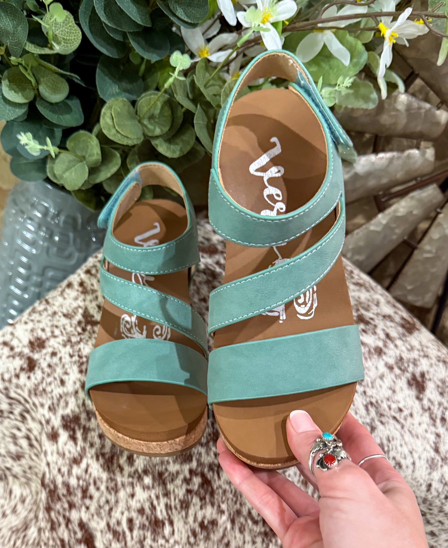 Casper Wedges *Turquoise