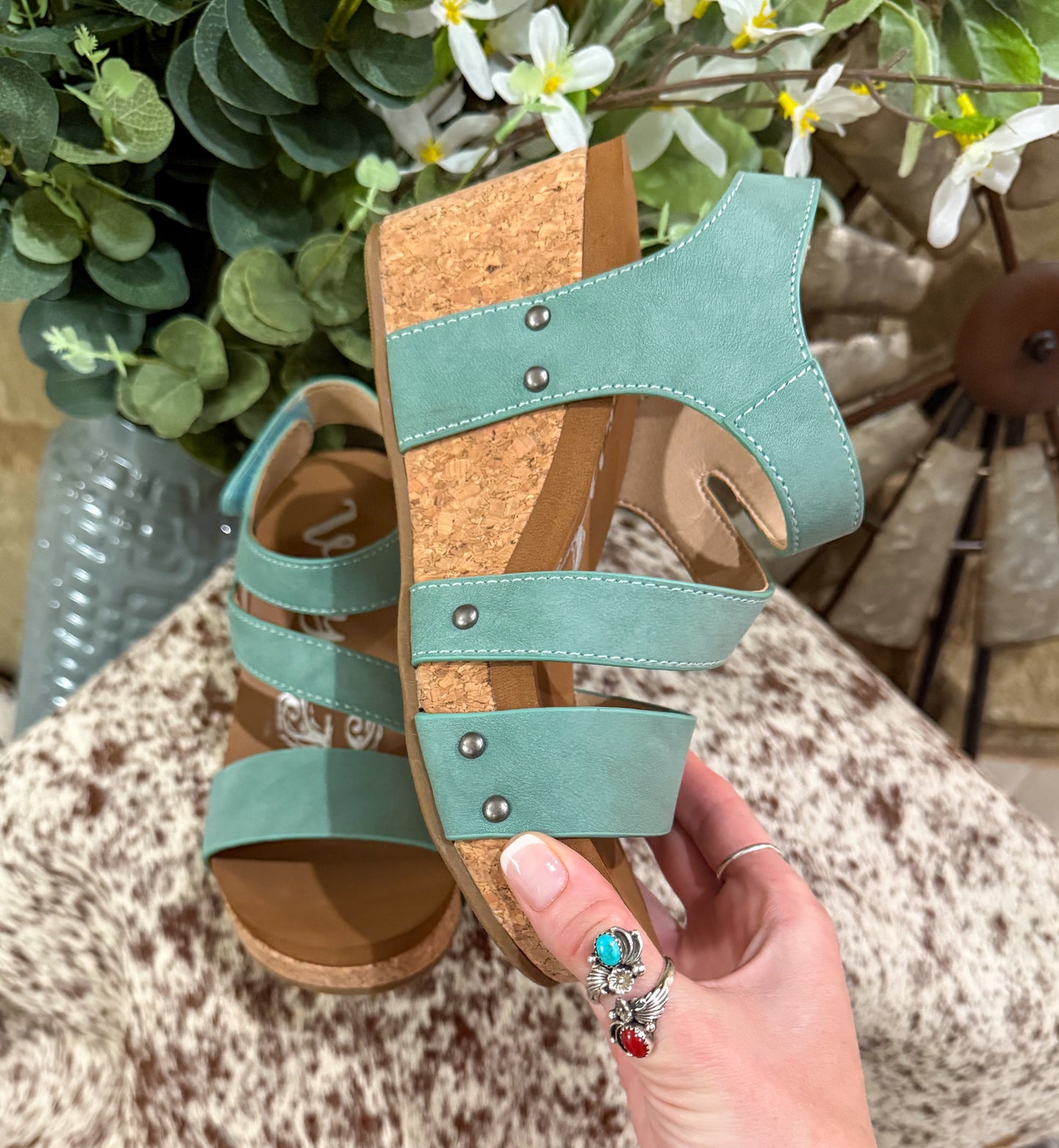 Casper Wedges *Turquoise